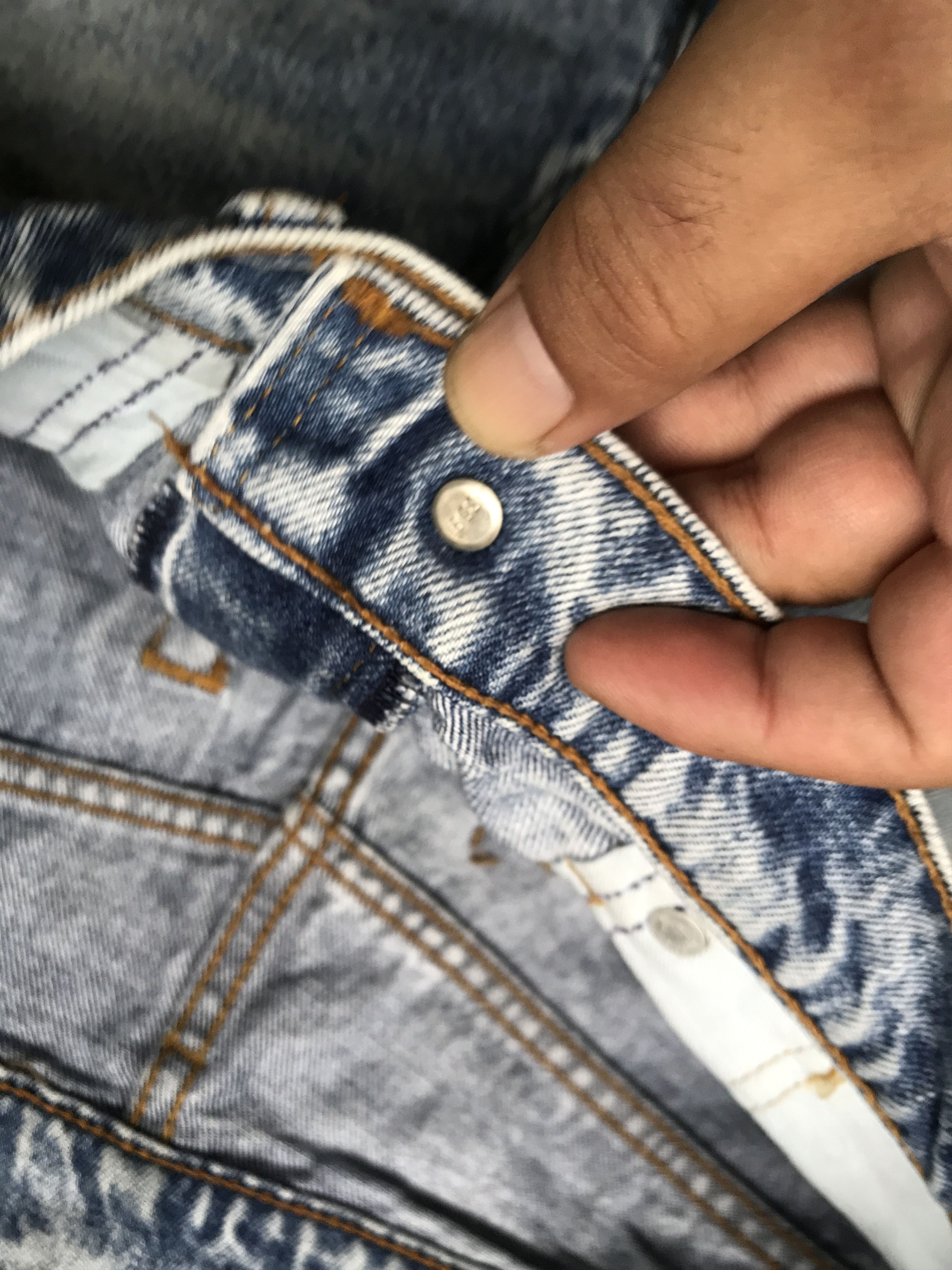 Levi's × Vintage VLEV19 - Levis Acid Washed Denim Size US 28 / EU 44 - 6 Thumbnail