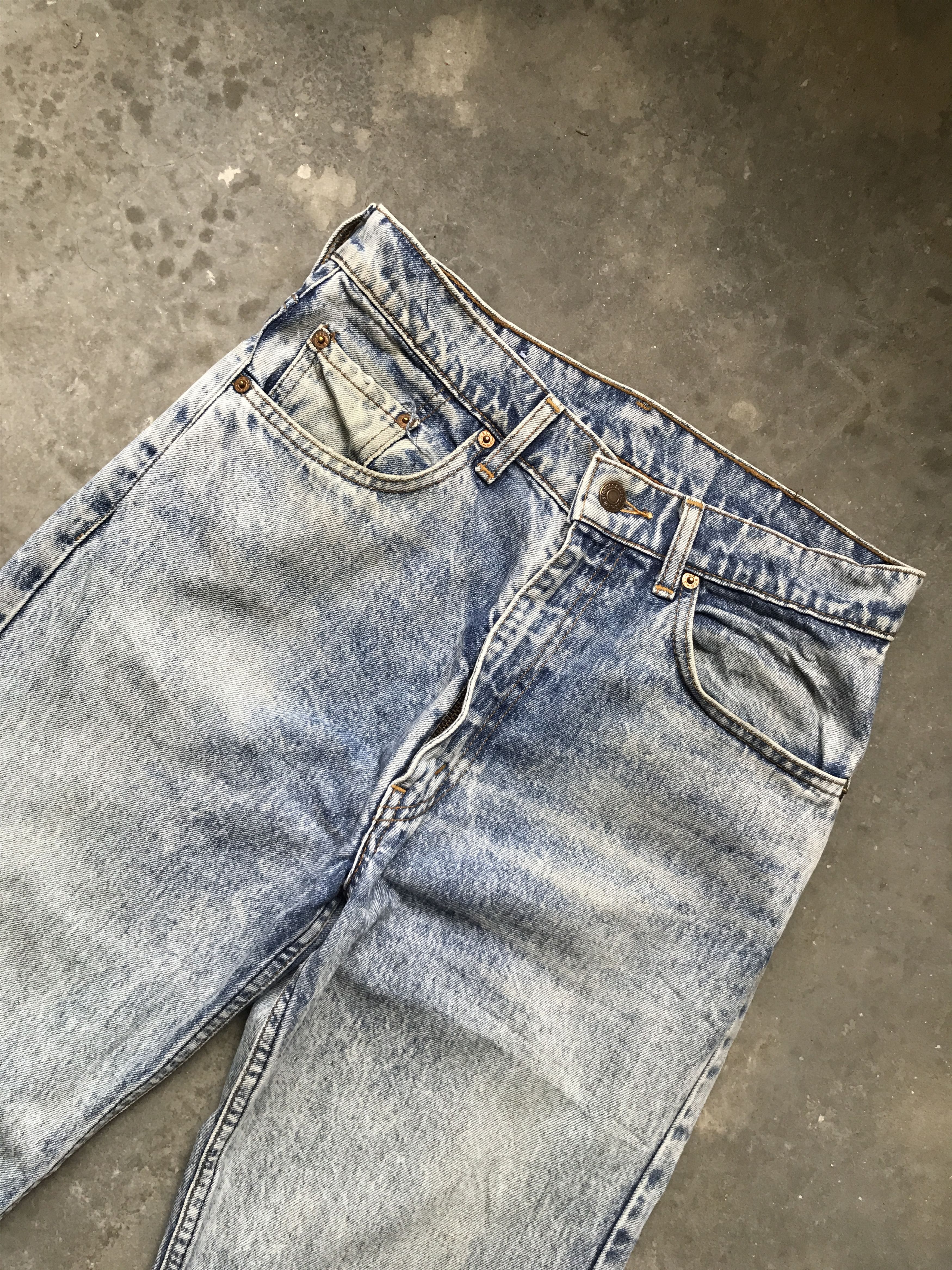 Levi's × Vintage VLEV19 - Levis Acid Washed Denim Size US 28 / EU 44 - 2 Thumbnail