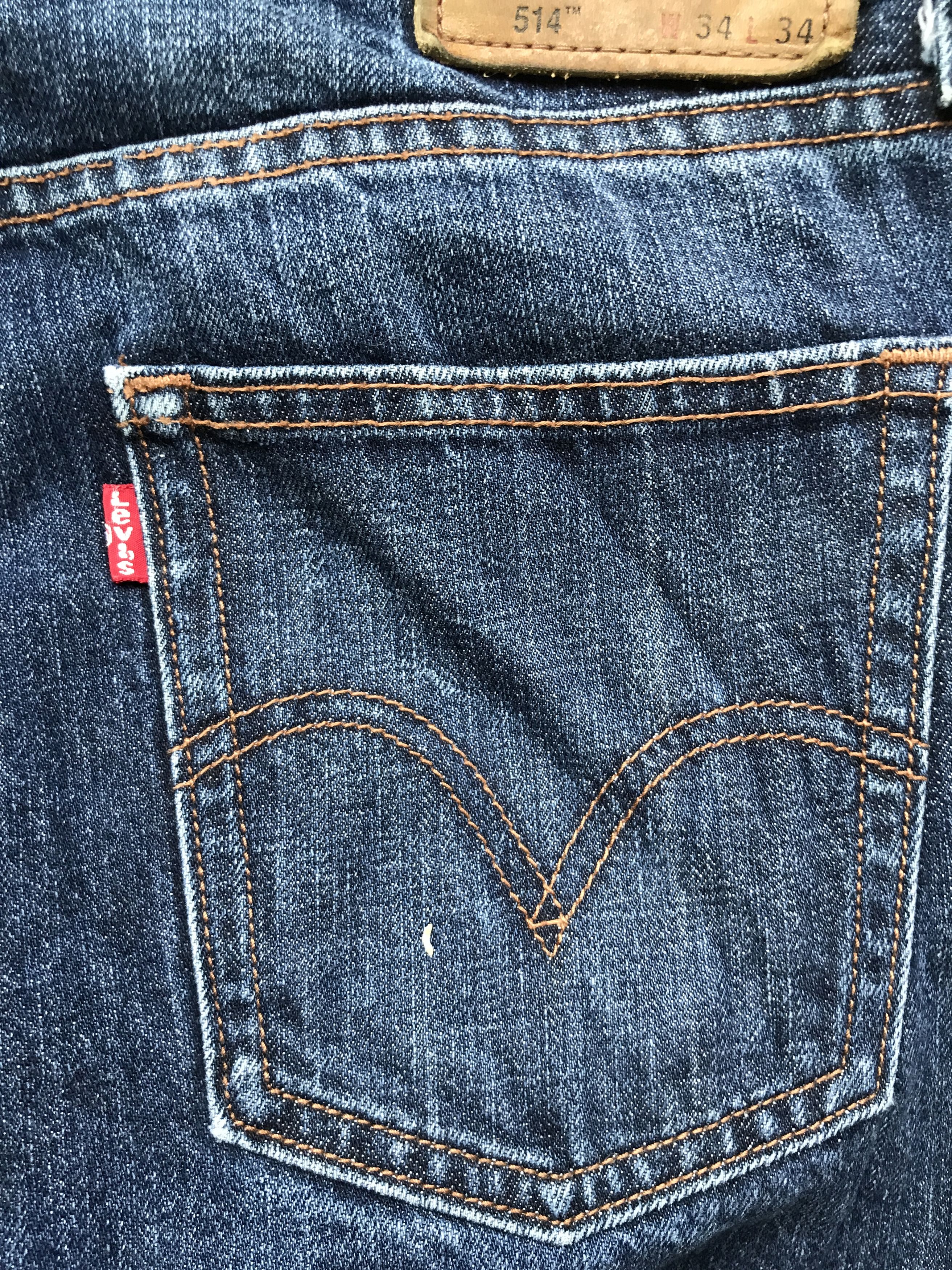 Levi's VLEV55 - Levis 514 Slim Straight Medium Wash Jeans Size US 33 - 12 Thumbnail