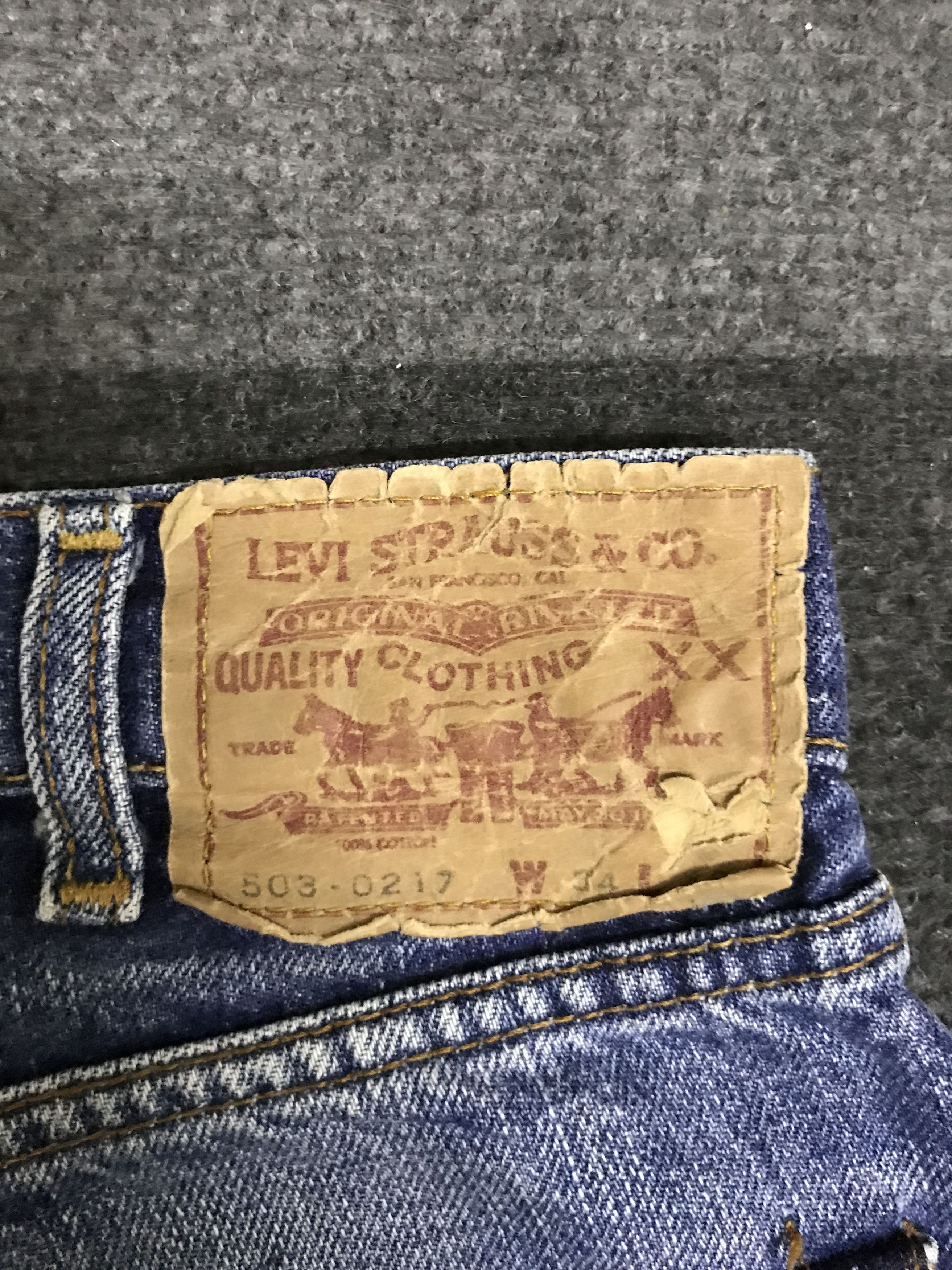Levi's VLEV141-Levis 503 Medium Wash Jeans Size US 32 / EU 48 - 12 Thumbnail