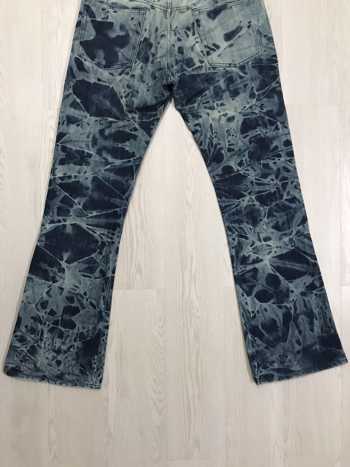 Japanese Brand × Vintage Vintage Edge Rupert Japan Asid Wash Flared Jeans Size US 33 - 9 Thumbnail