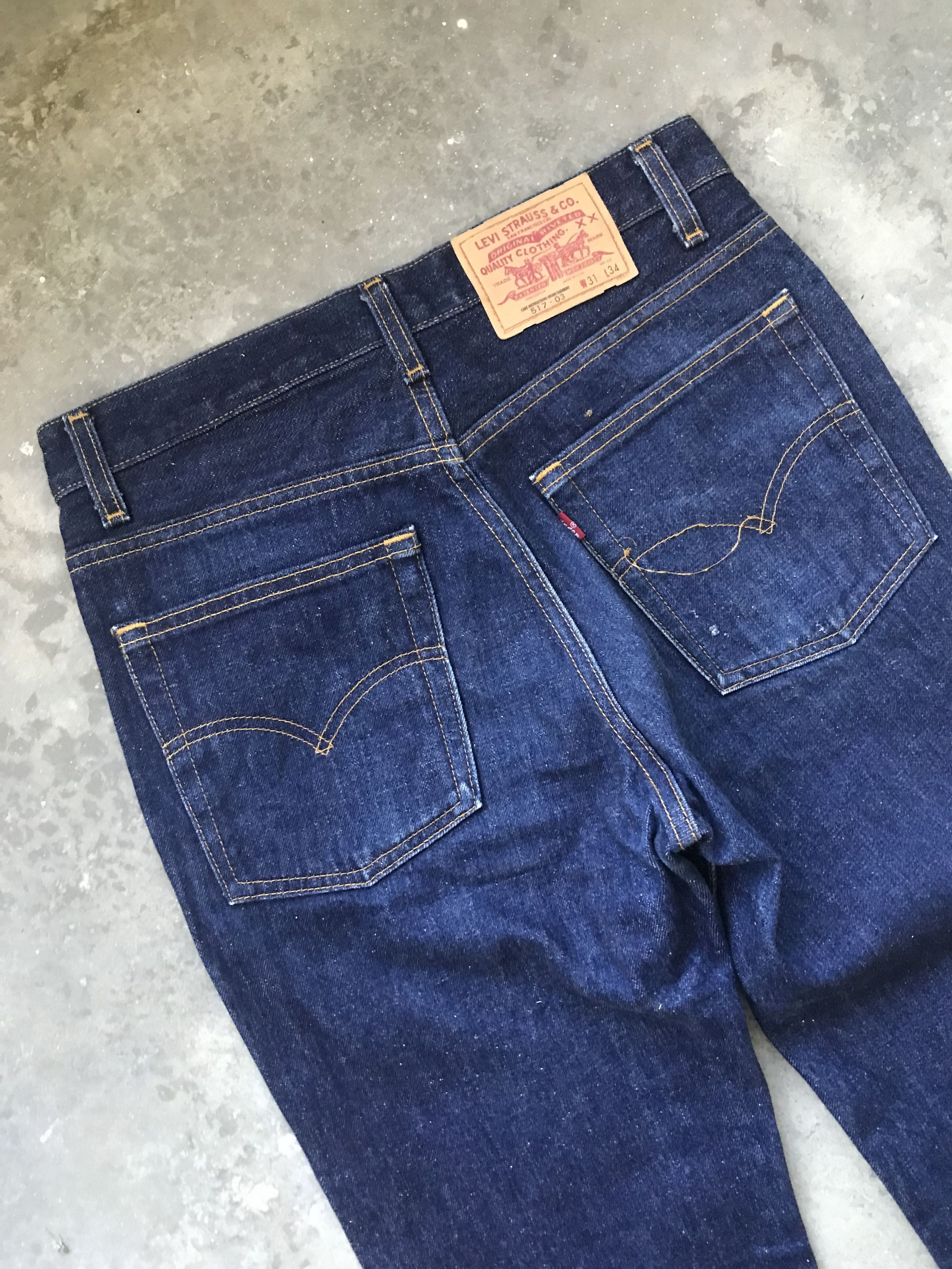 Levi's VLEV2 - Vintage Flare 90s Levis 517 Jeans Size US 29 - 9 Thumbnail