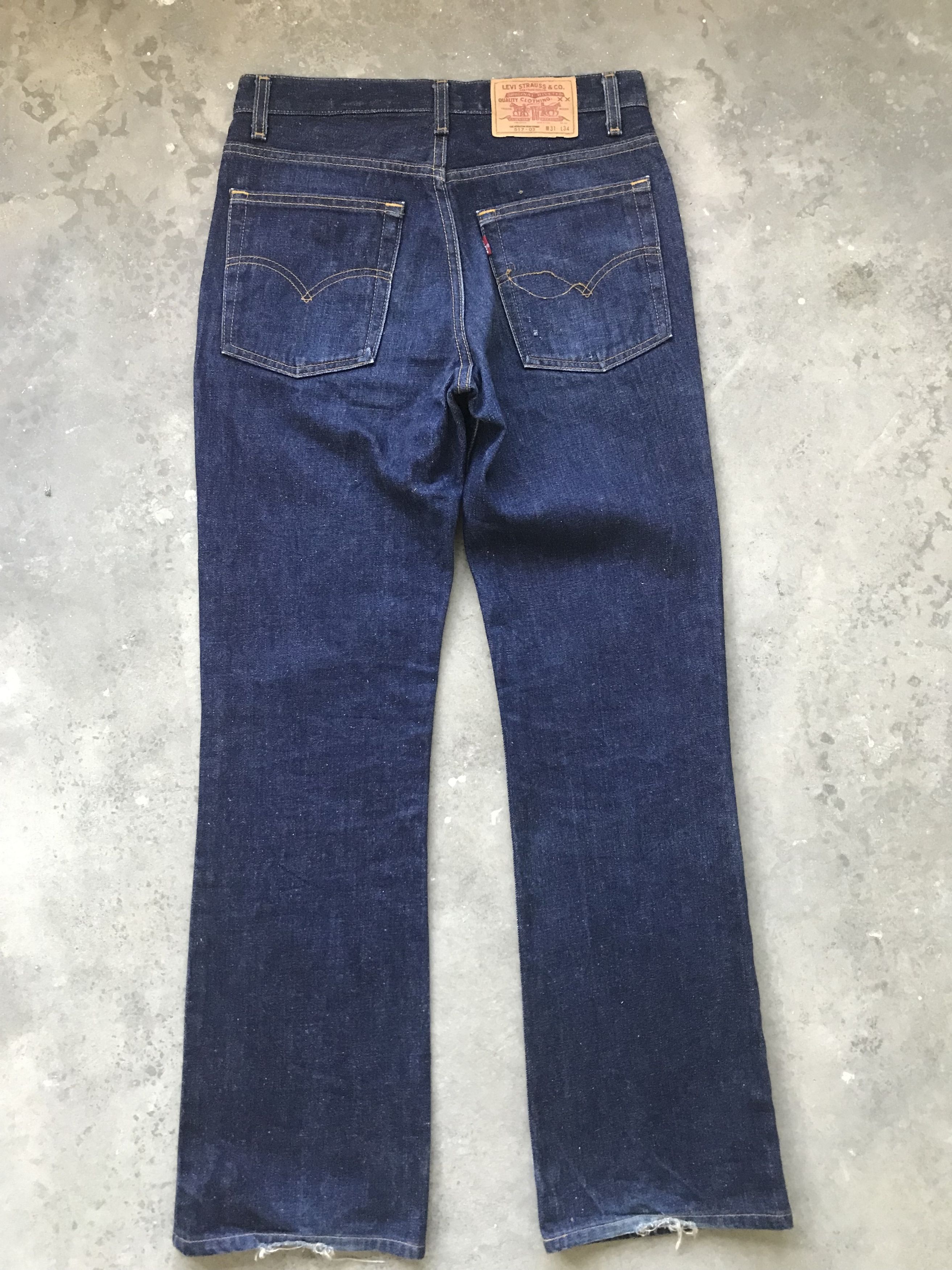 Levi's VLEV2 - Vintage Flare 90s Levis 517 Jeans Size US 29 - 8 Thumbnail
