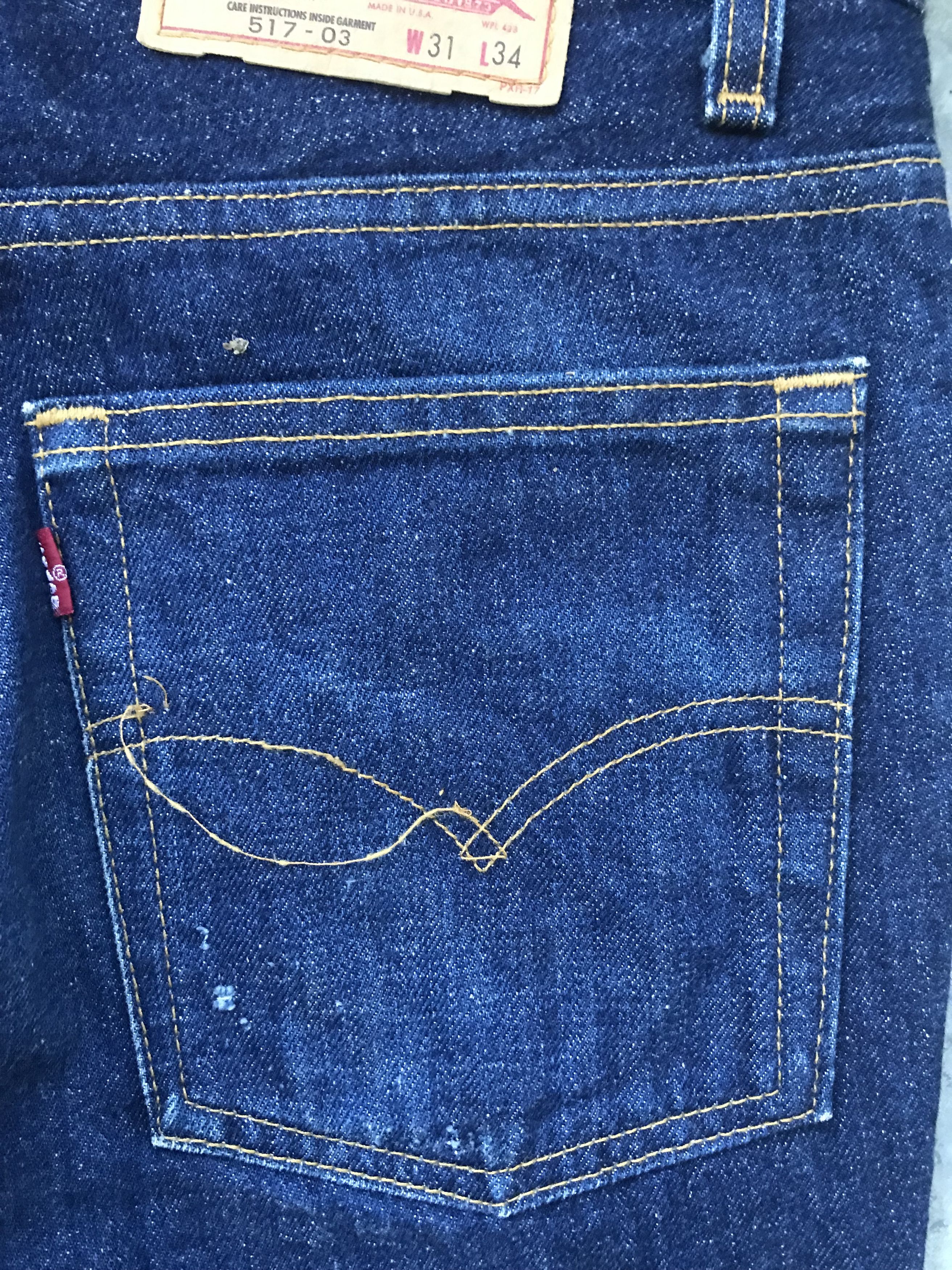 Levi's VLEV2 - Vintage Flare 90s Levis 517 Jeans Size US 29 - 13 Thumbnail