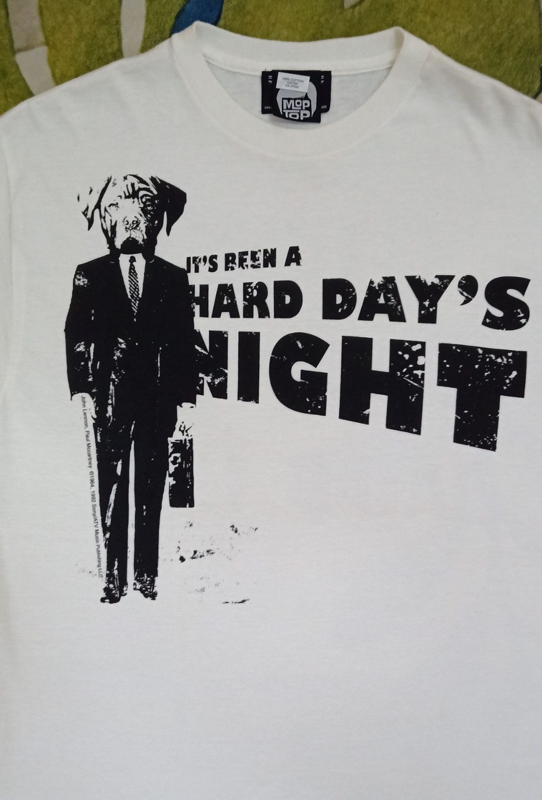 Band Tees Vintage 90s The Beatles : A Hard Day's Night T-shirt Size US M / EU 48-50 / 2 - 3 Thumbnail