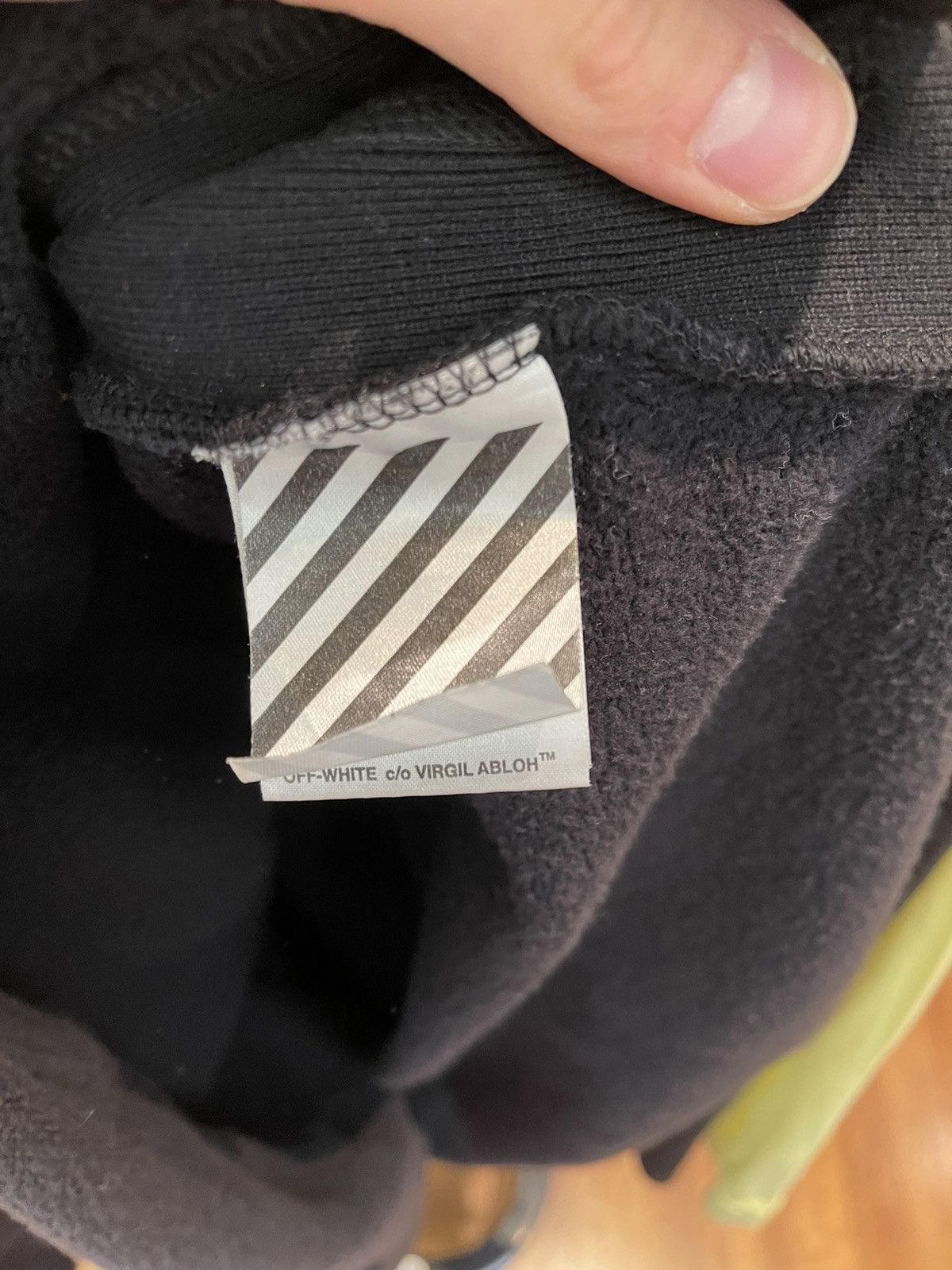 Off-White Off-White yellow pattern Oversized hoodie Size US M / EU 48-50 / 2 - 4 Thumbnail