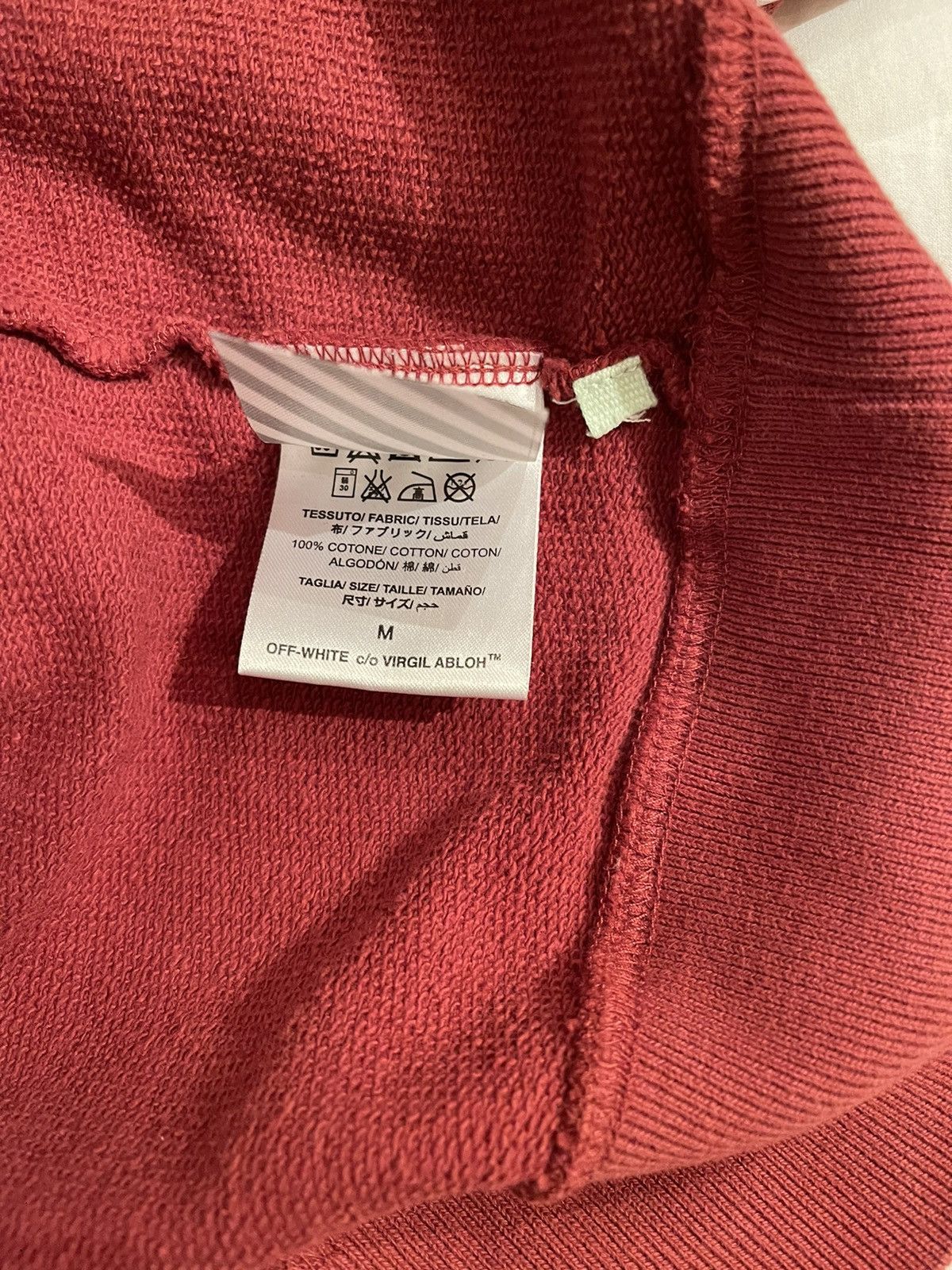 Off-White Off-White burgundy ‘Seeing Things’ Arrow Crewneck Sweater Size US L / EU 52-54 / 3 - 5 Thumbnail