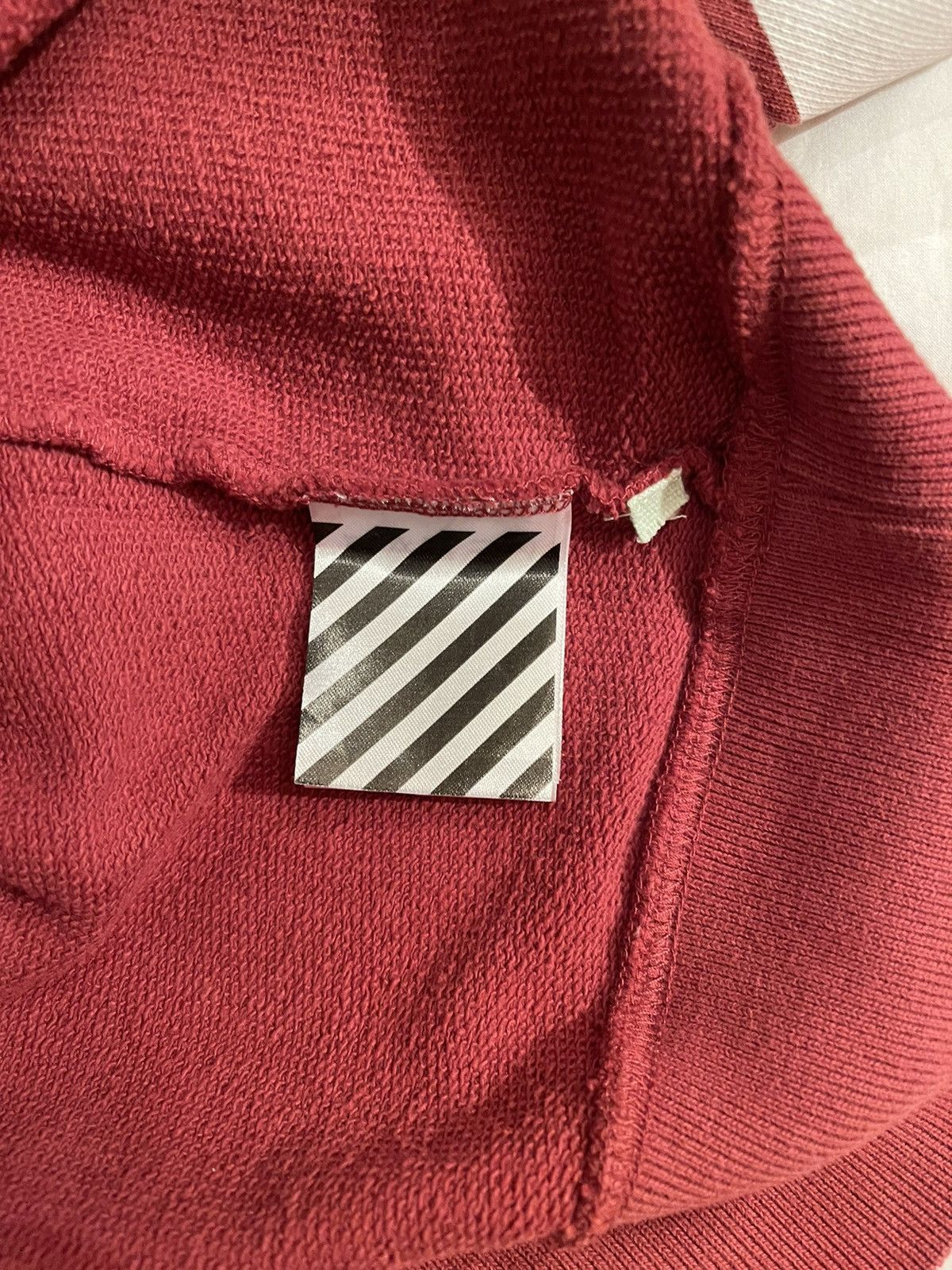 Off-White Off-White burgundy ‘Seeing Things’ Arrow Crewneck Sweater Size US L / EU 52-54 / 3 - 4 Thumbnail