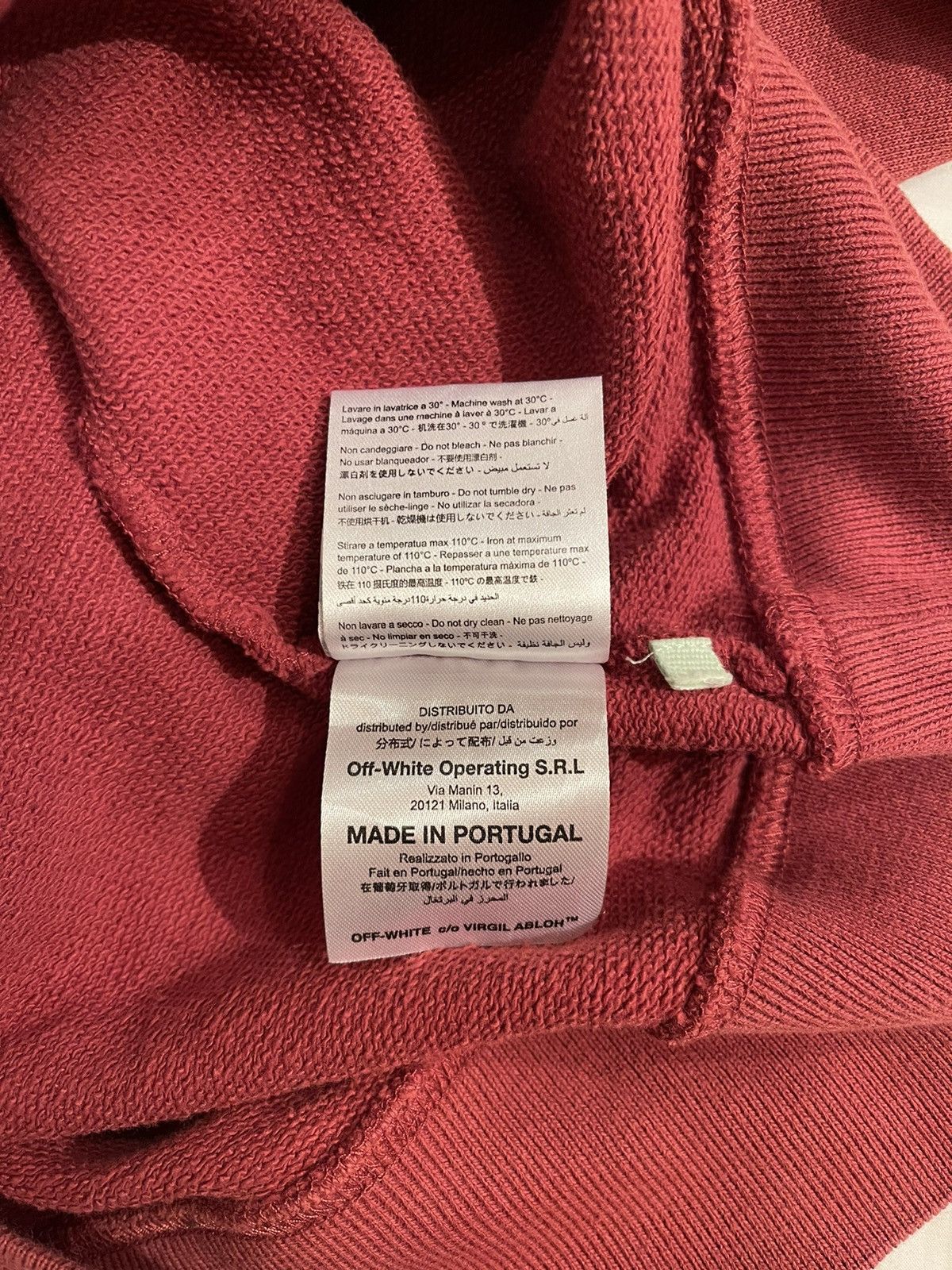 Off-White Off-White burgundy ‘Seeing Things’ Arrow Crewneck Sweater Size US L / EU 52-54 / 3 - 6 Thumbnail