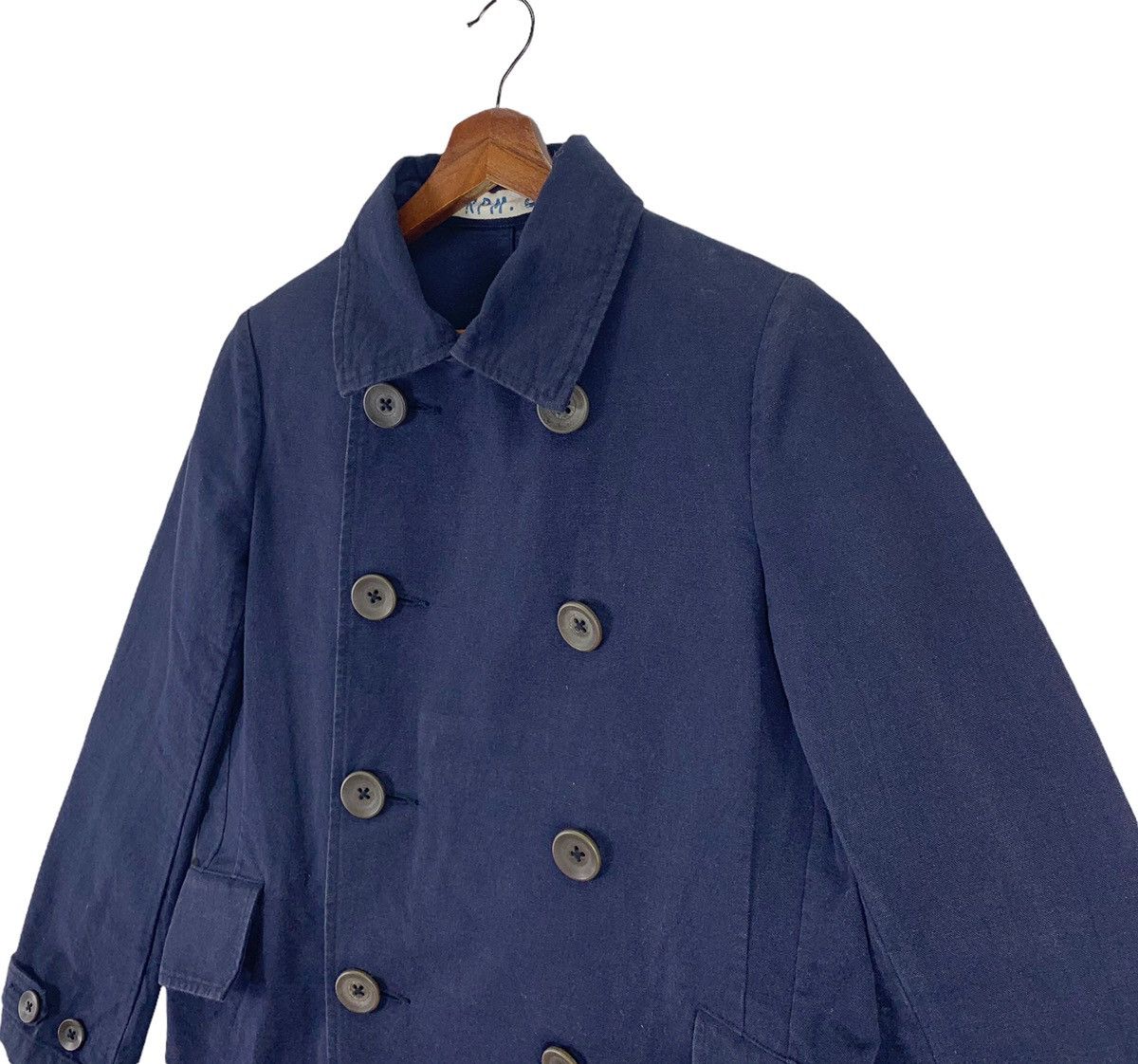 45rpm × Japanese Brand Japanese Brand 45rpm Japan Cotton Denim Long Coat Size US L / EU 52-54 / 3 - 3 Thumbnail