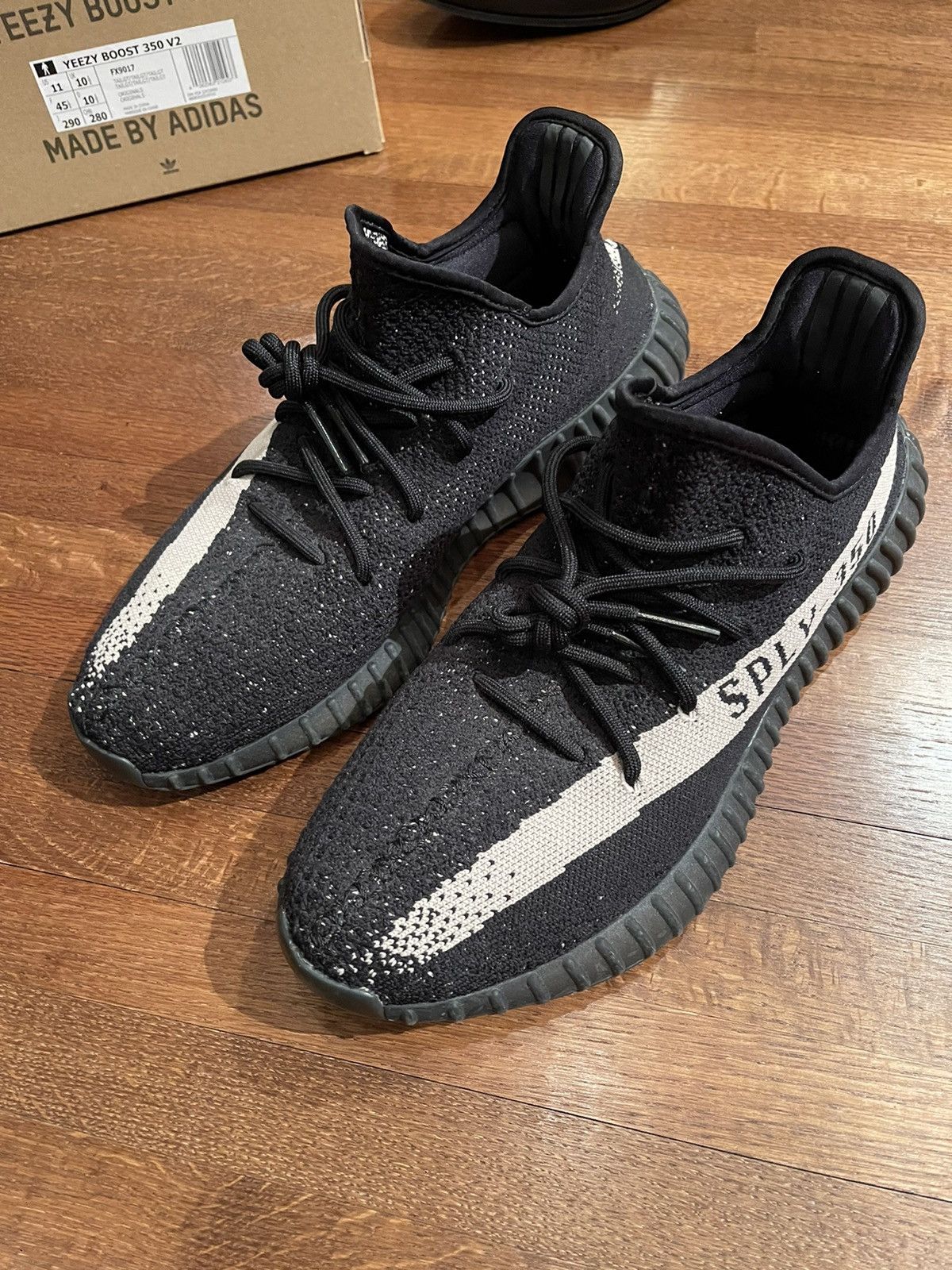 Adidas Adidas Yeezy Boost 350 V2 'Core Black White) Shoes | Grailed