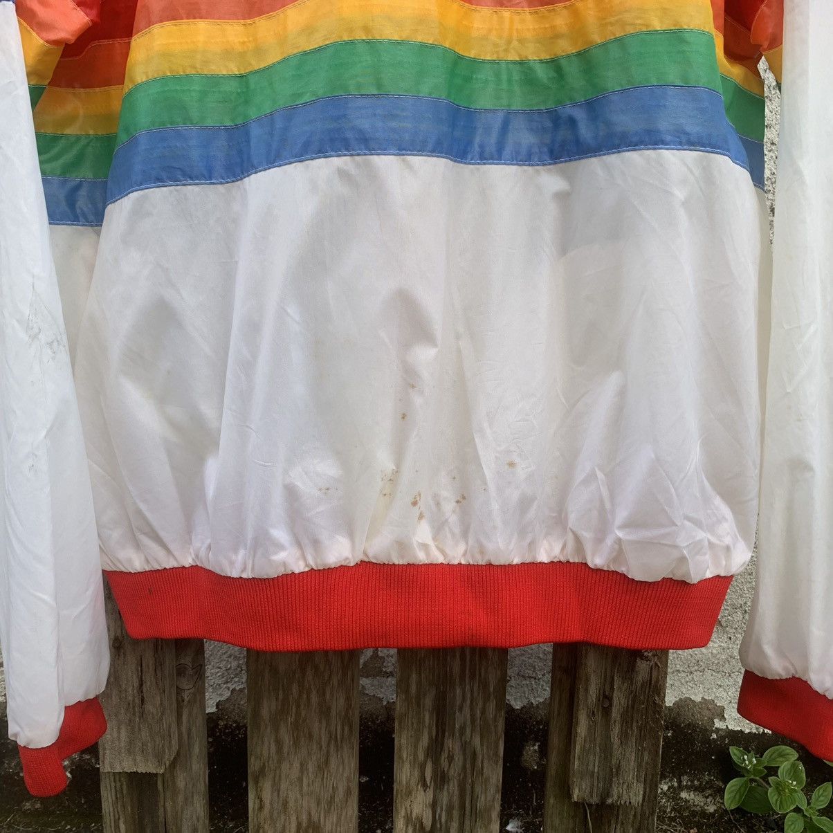 Japanese Brand × Rainbow × Vintage VINTAGE 90’s RAINBOW STRIPED HONOLULU HAWAII RARE JACKET Size US L / EU 52-54 / 3 - 9 Thumbnail