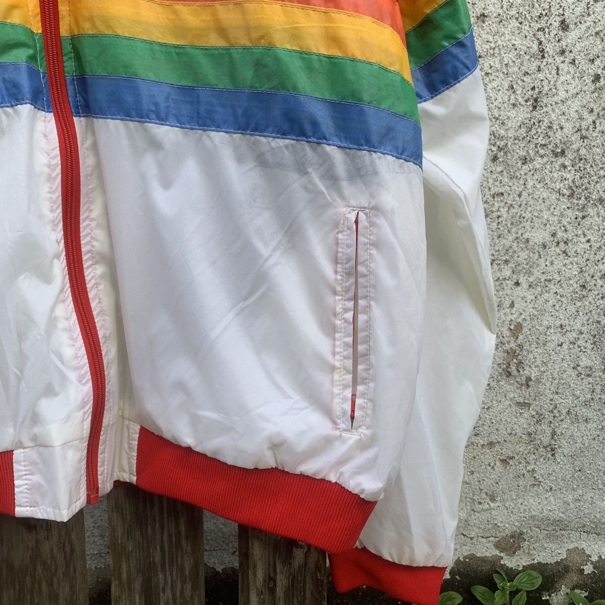 Japanese Brand × Rainbow × Vintage VINTAGE 90’s RAINBOW STRIPED HONOLULU HAWAII RARE JACKET Size US L / EU 52-54 / 3 - 5 Thumbnail