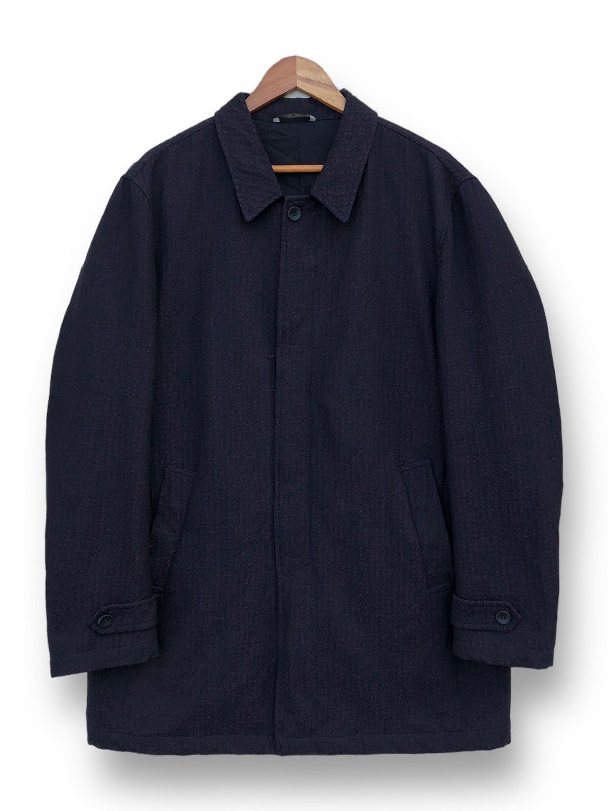 Vintage Hevo Overcoat Jacket Button Up Made In Italy