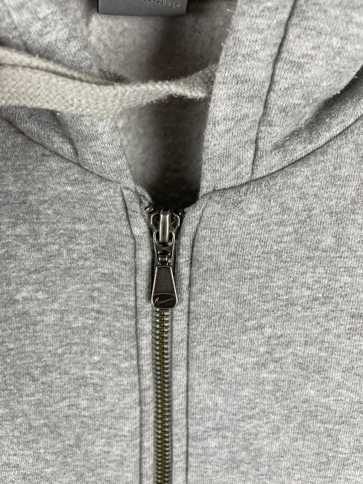 Nike Nike Vintage y2k grey classic zip hoodie hooded jacket Size US L / EU 52-54 / 3 - 8 Thumbnail