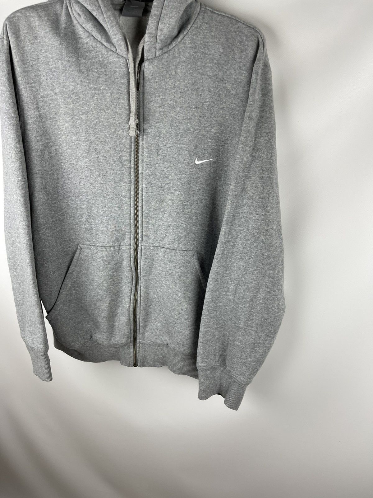 Nike Nike Vintage y2k grey classic zip hoodie hooded jacket Size US L / EU 52-54 / 3 - 5 Thumbnail