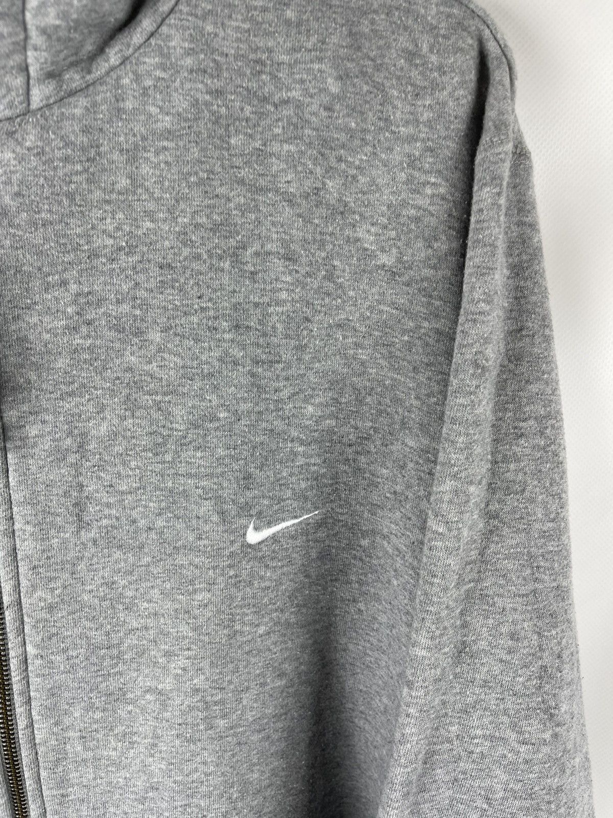 Nike Nike Vintage y2k grey classic zip hoodie hooded jacket Size US L / EU 52-54 / 3 - 7 Thumbnail