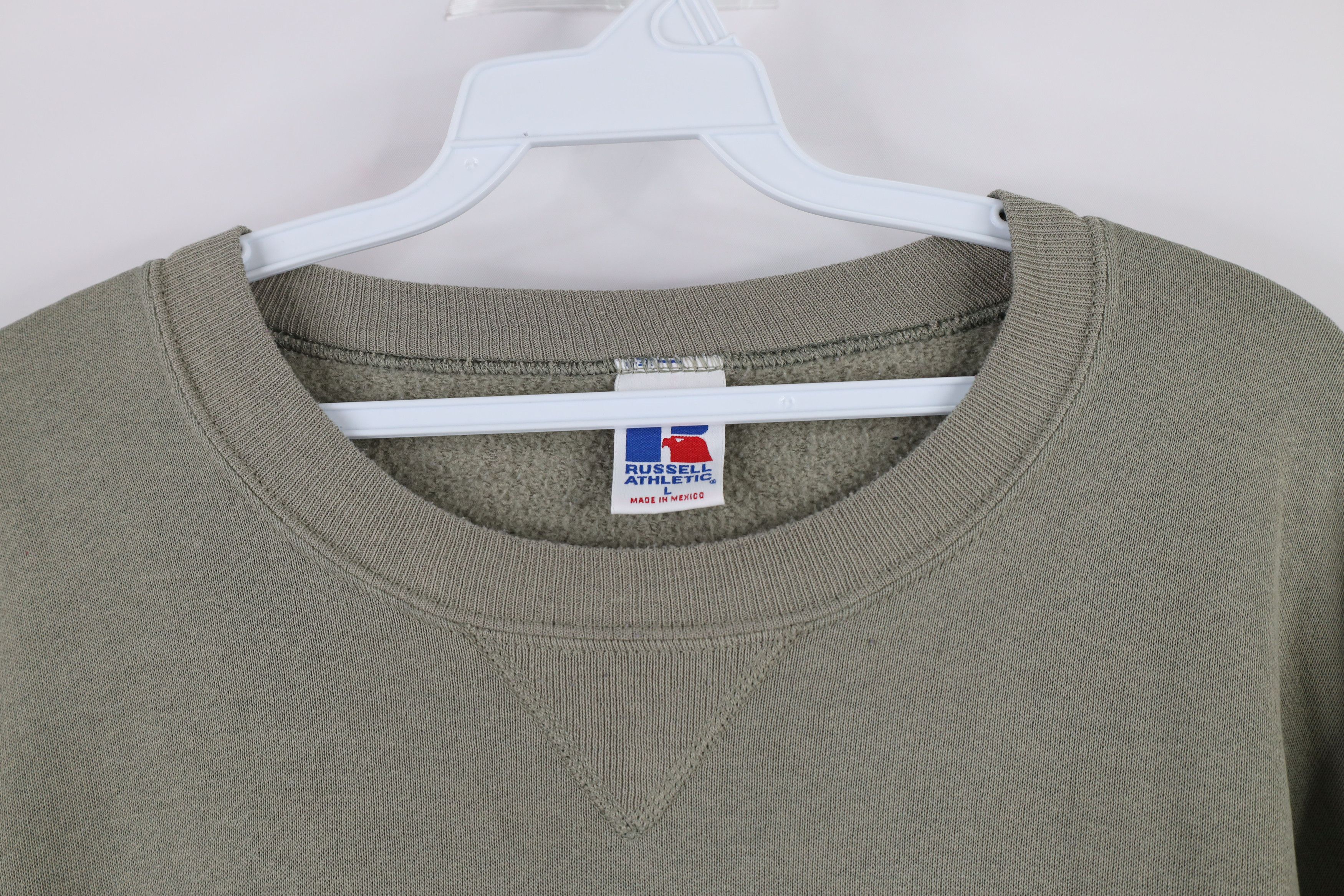 Russell Athletic × Vintage Vintage Russell Athletic Crewneck Sweatshirt Moss Green Size US L / EU 52-54 / 3 - 5 Thumbnail