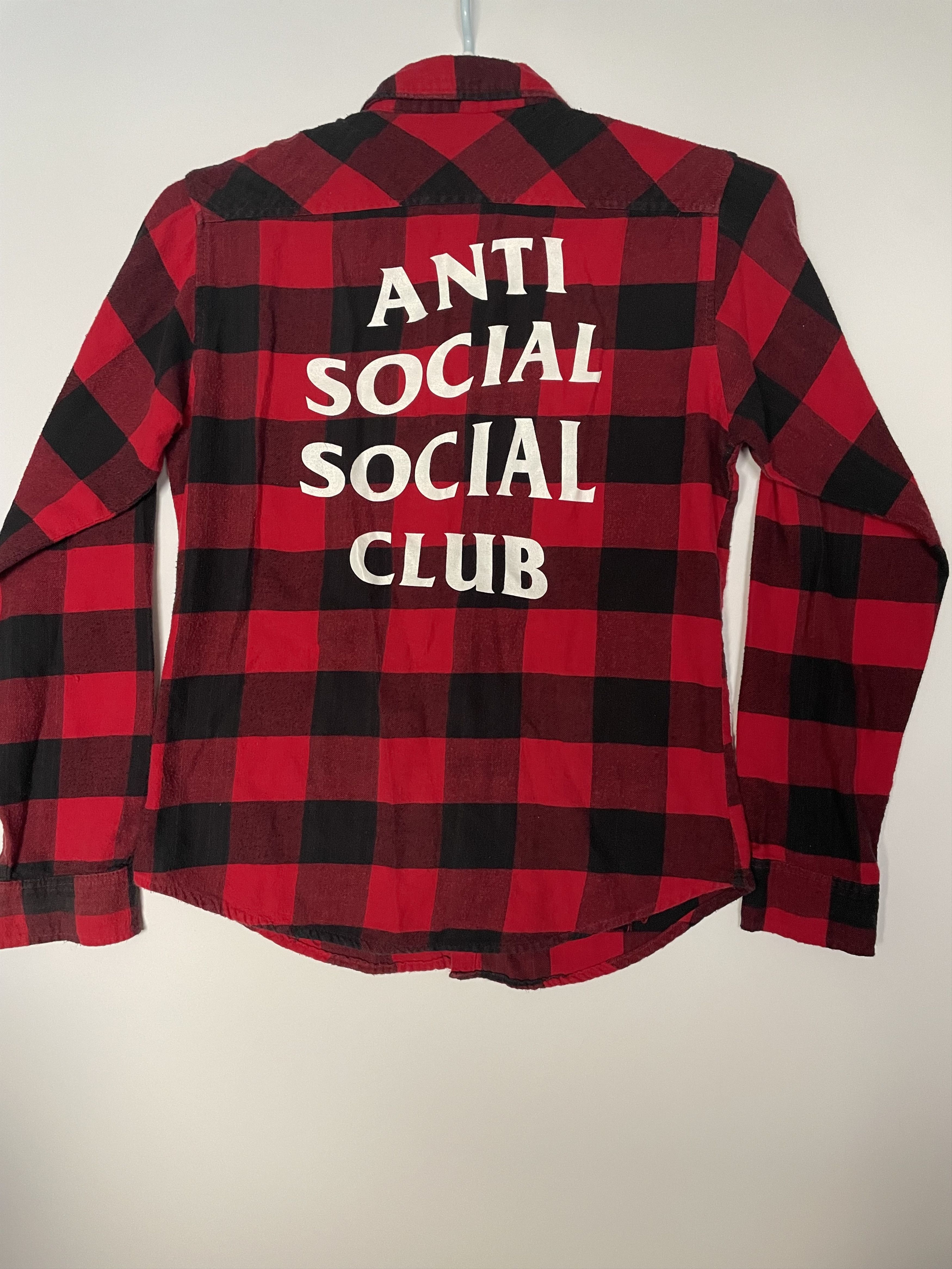 Anti Social Social Club Red Flannel | Grailed