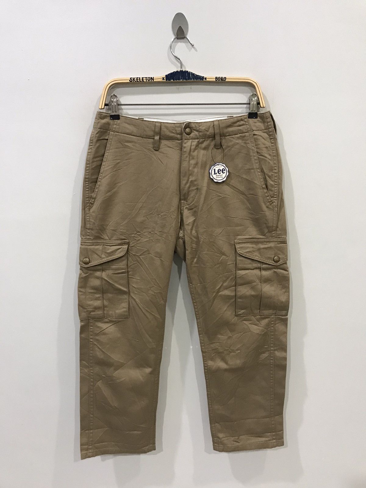 image of Lee Union Made Cropped Cargo Pant in Khakis, Men's (Size 30)