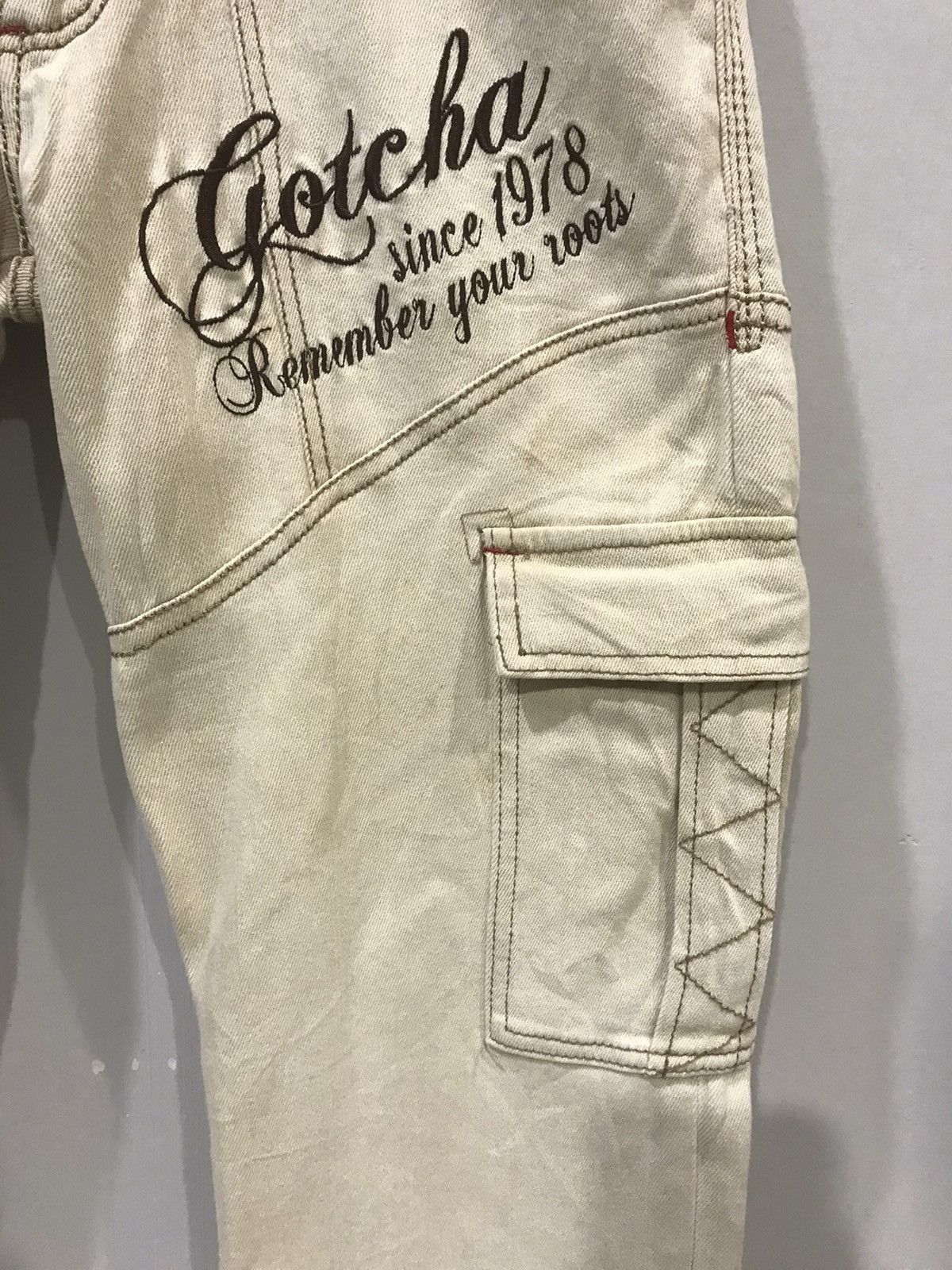 Japanese Brand 💥SURF STYLE💥GOTCHA INT SURFEEAR Stretchable Cargo Denim Size US 30 / EU 46 - 4 Thumbnail