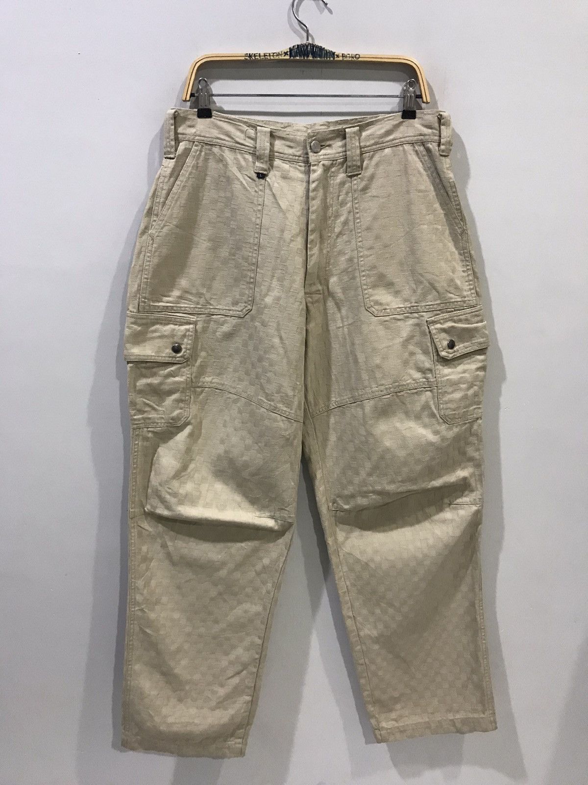 image of Art Beautiful Fabric Baggy Cargo Pant, Men's (Size 33)