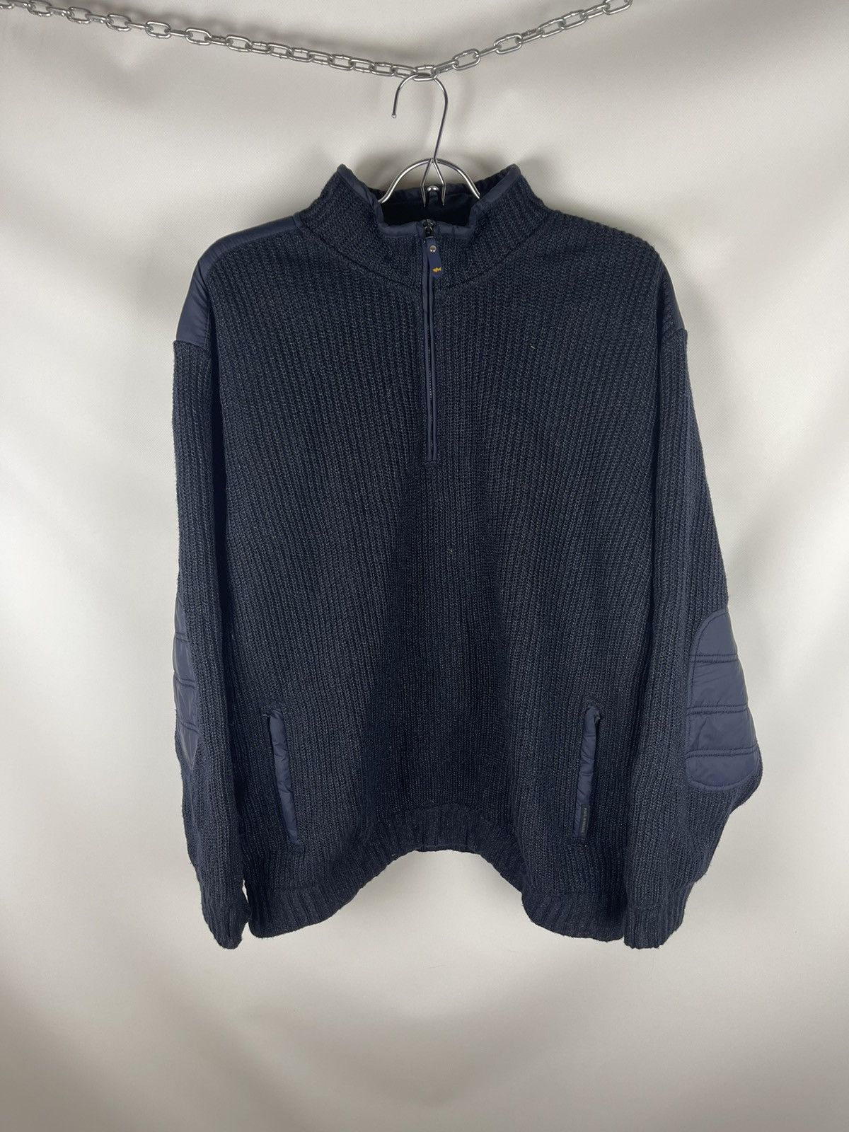 Paul & Shark Paul & Shark vintage wool metallic fibre nylon zip sweater Size US XXL / EU 58 / 5 - 10 Thumbnail