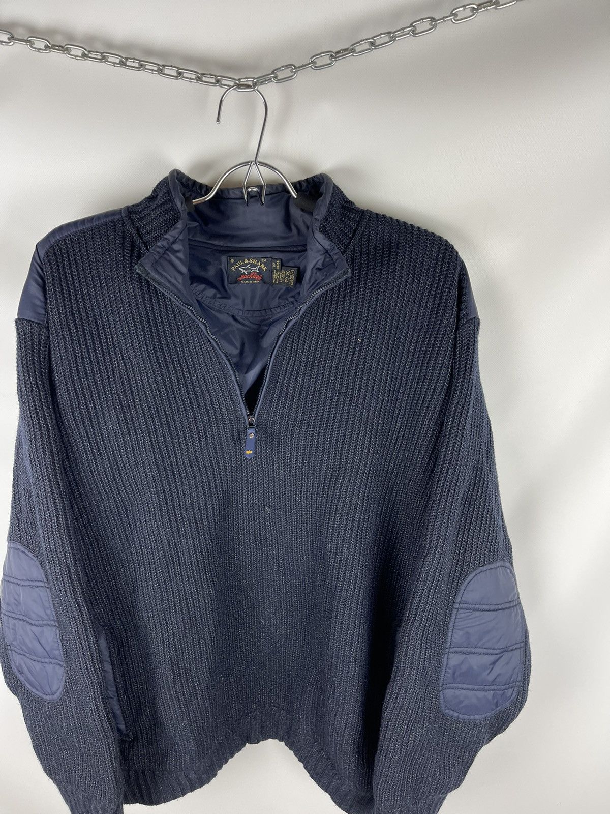 Paul & Shark Paul & Shark vintage wool metallic fibre nylon zip sweater Size US XXL / EU 58 / 5 - 4 Thumbnail