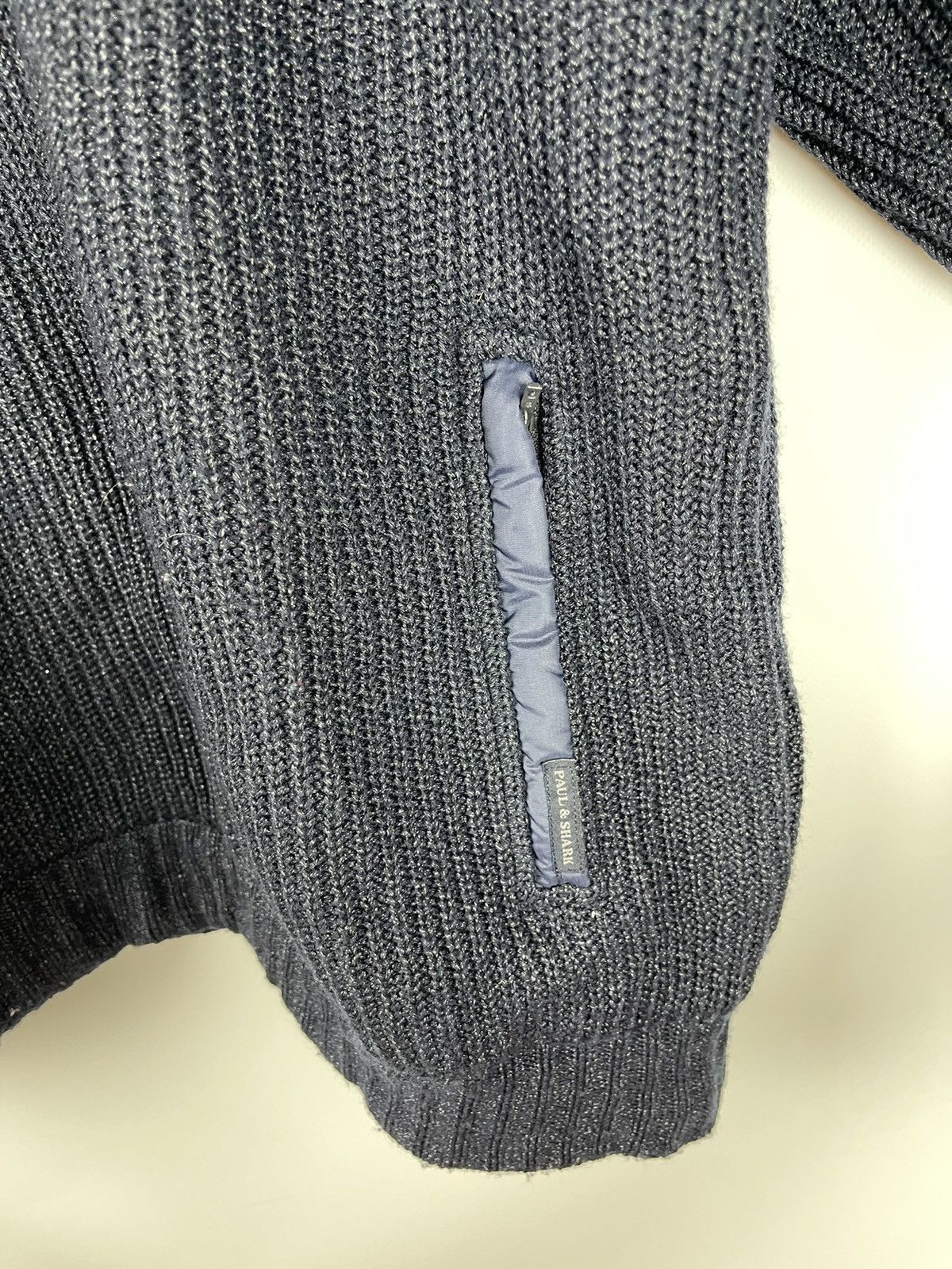 Paul & Shark Paul & Shark vintage wool metallic fibre nylon zip sweater Size US XXL / EU 58 / 5 - 9 Thumbnail