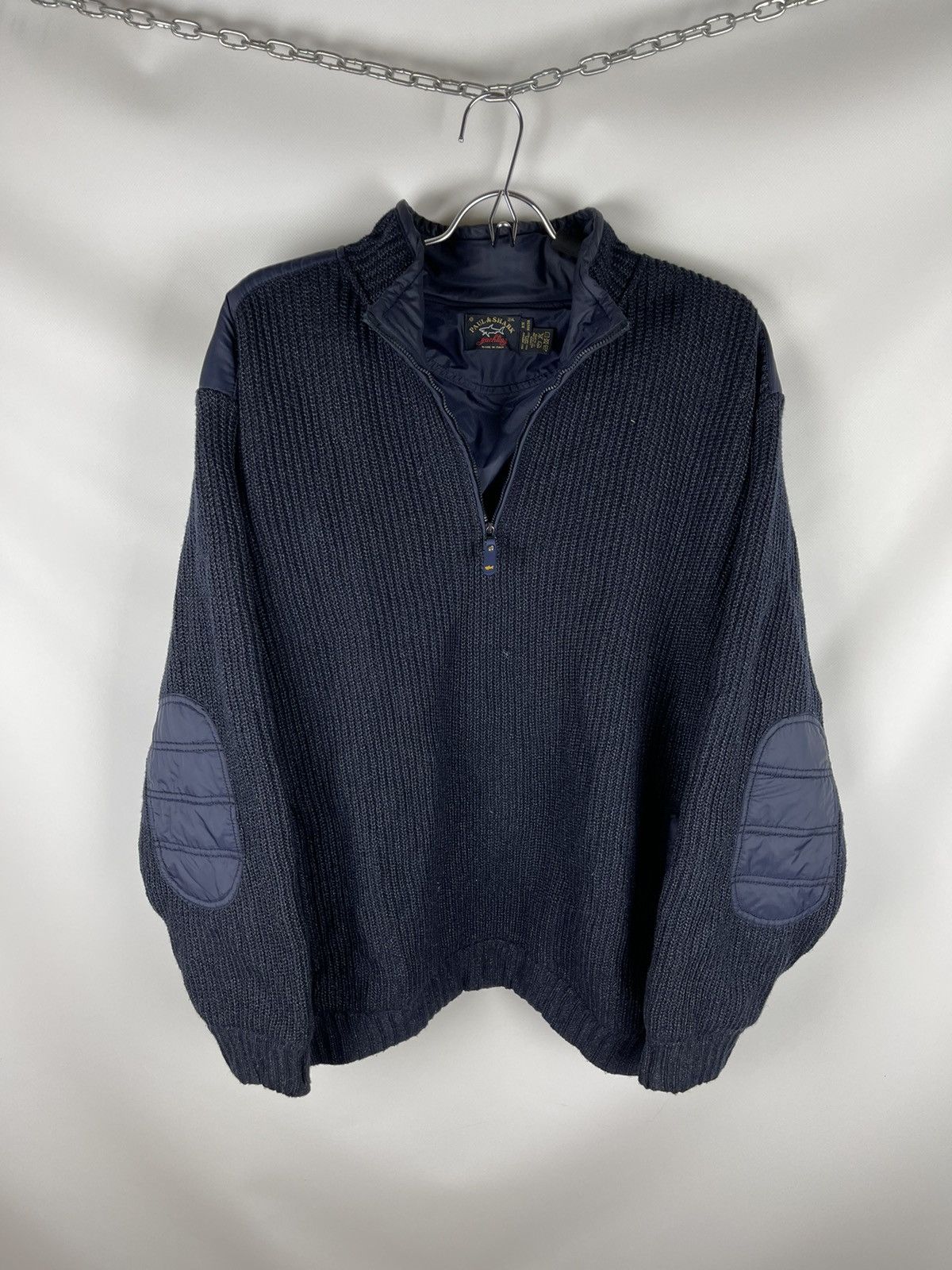 Paul & Shark Paul & Shark vintage wool metallic fibre nylon zip sweater Size US XXL / EU 58 / 5 - 1 Thumbnail