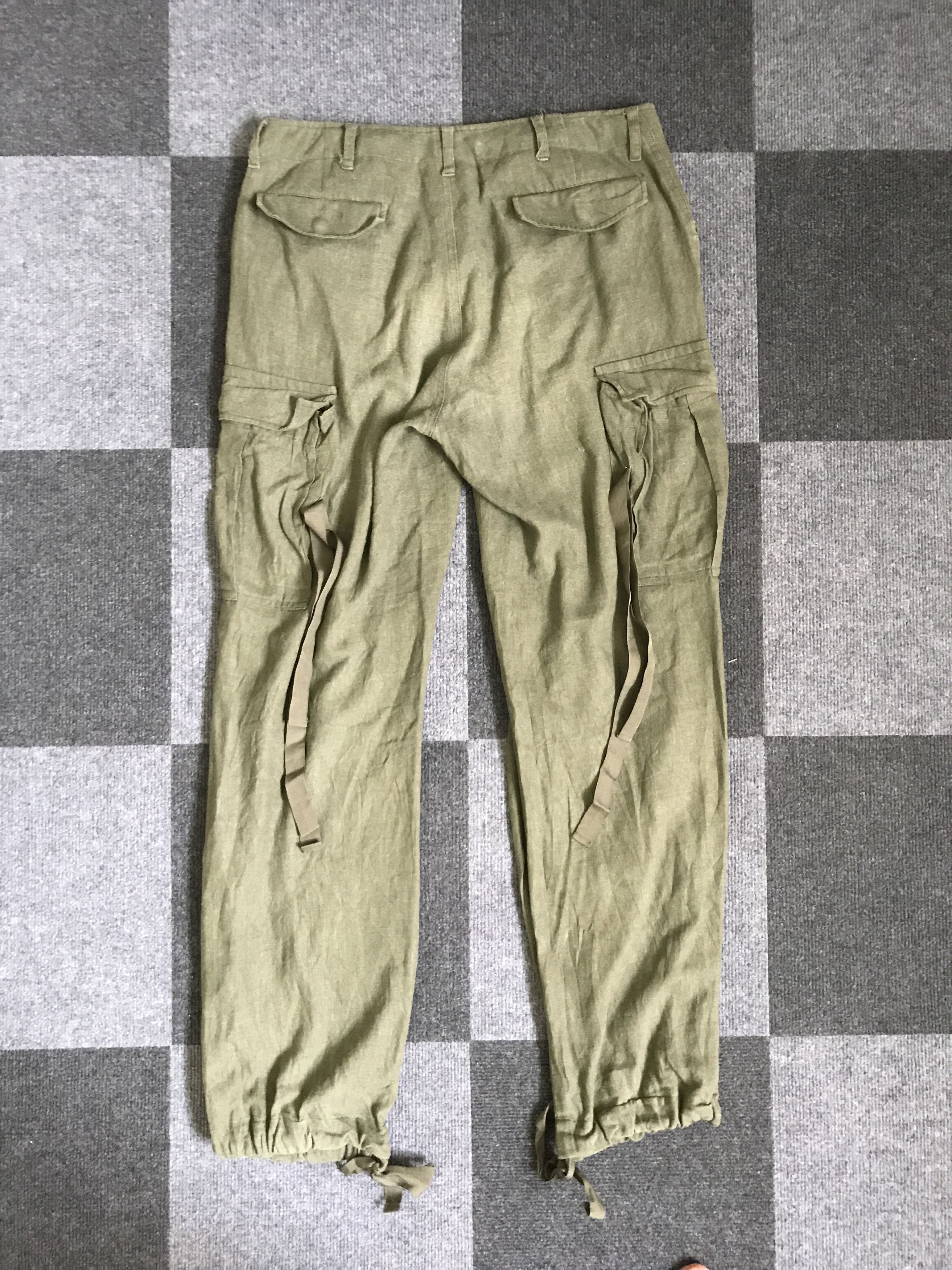 Japanese Brand × STUDIOUS CP191 STUDIOUS Japan Linen Military Cargo Pant Size US 31 - 10 Thumbnail