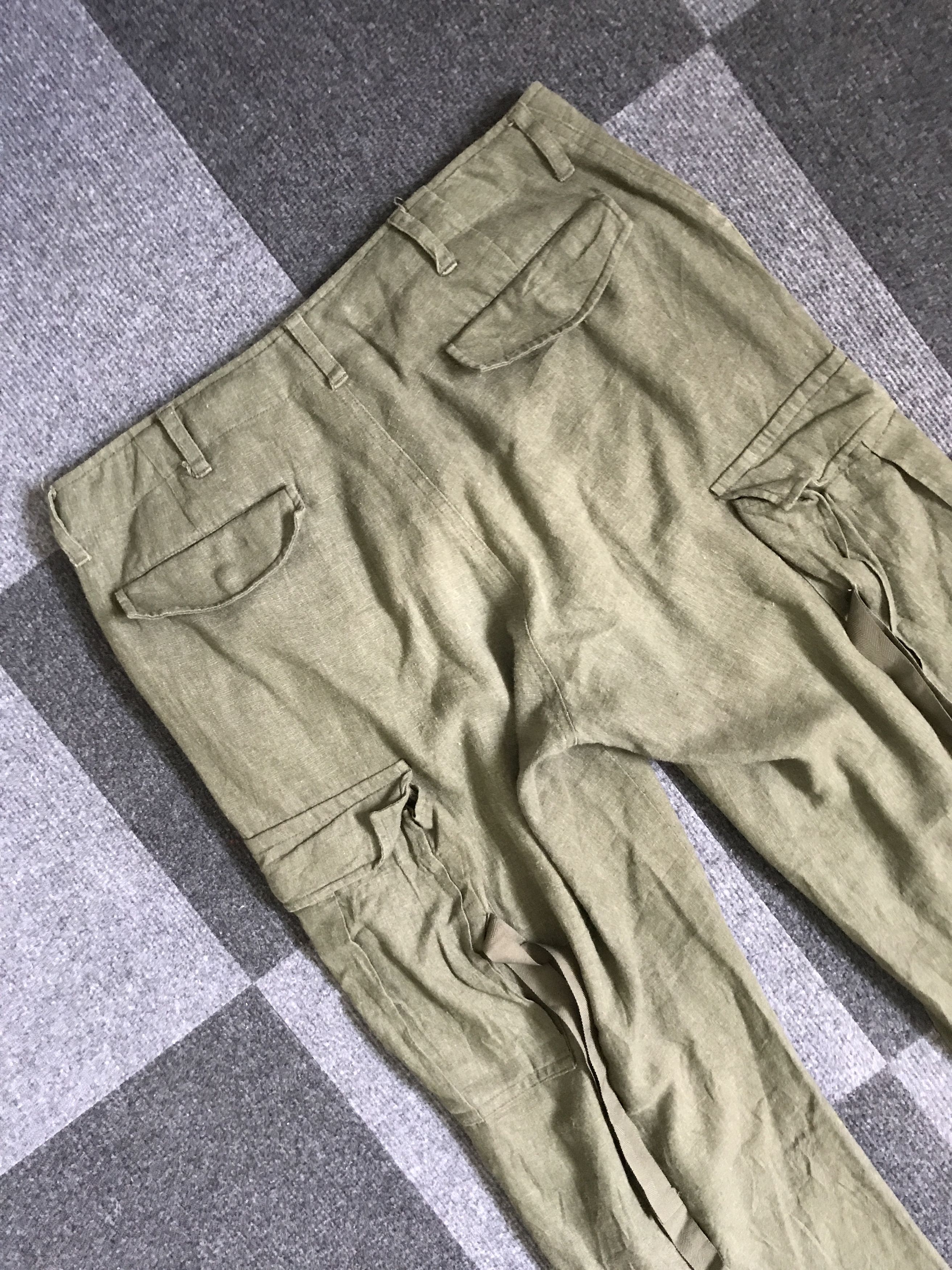 Japanese Brand × STUDIOUS CP191 STUDIOUS Japan Linen Military Cargo Pant Size US 31 - 11 Thumbnail