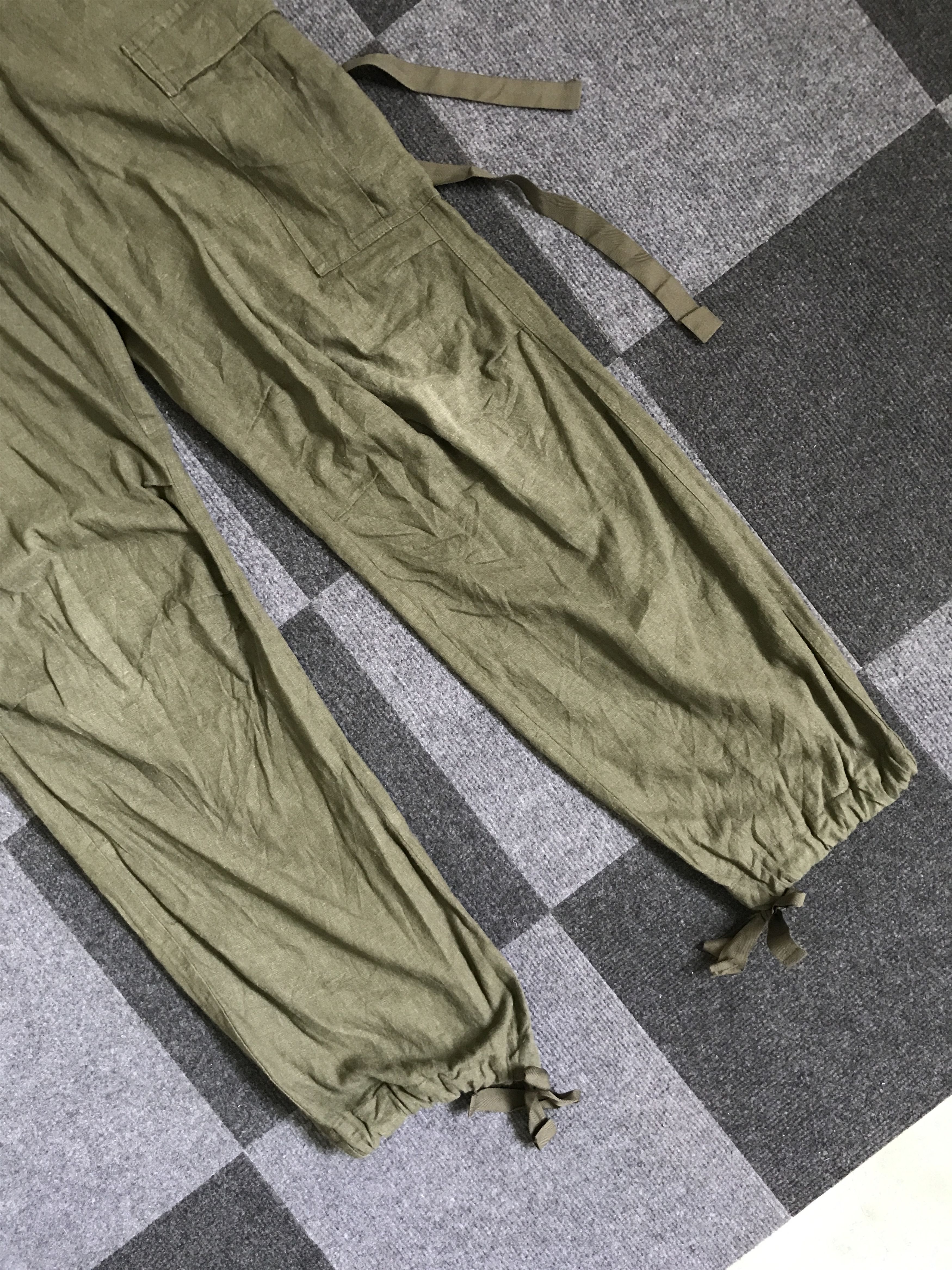 Japanese Brand × STUDIOUS CP191 STUDIOUS Japan Linen Military Cargo Pant Size US 31 - 6 Thumbnail