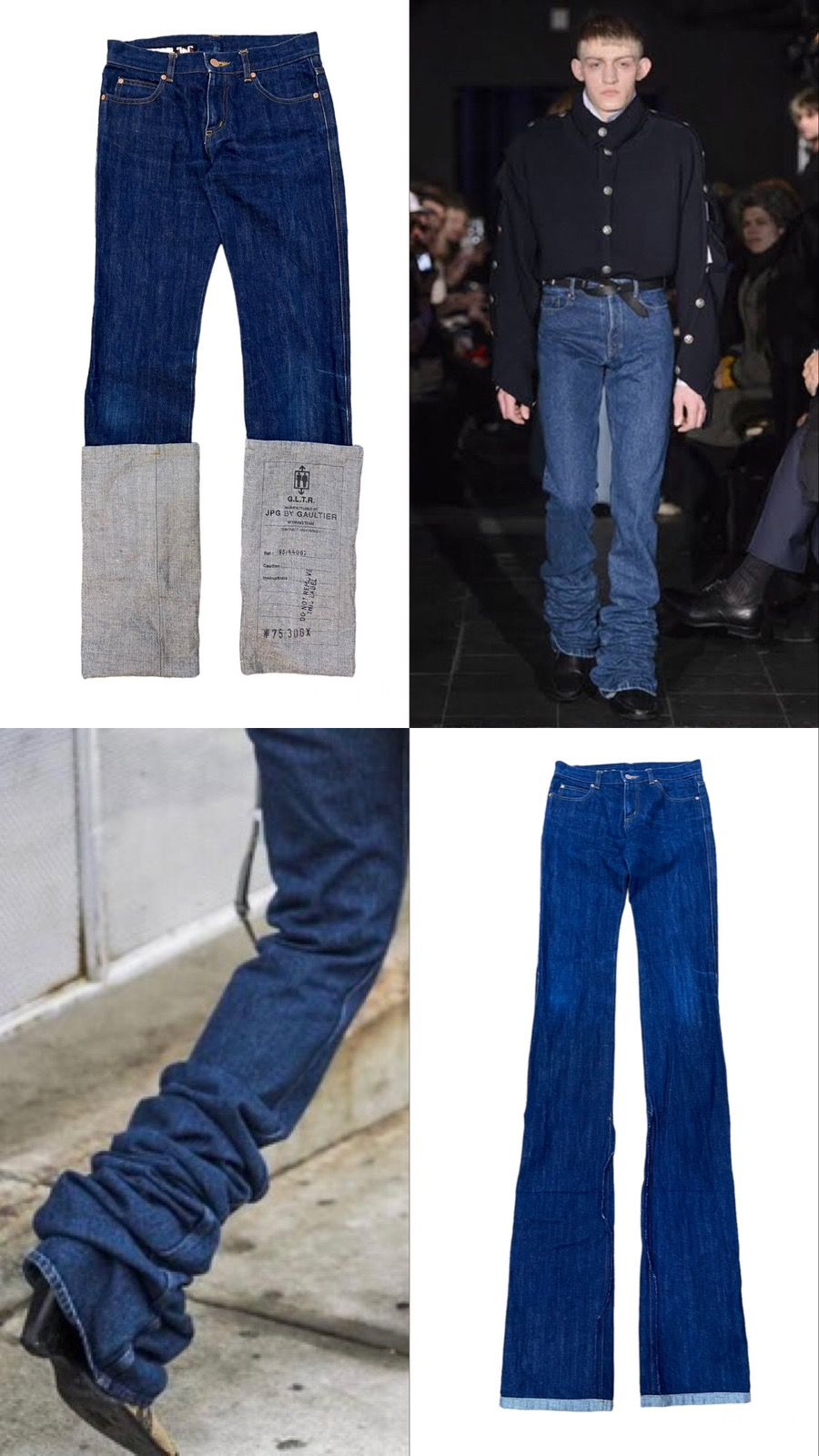 Pre-owned Jean Paul Gaultier Aw03  Extended Denim