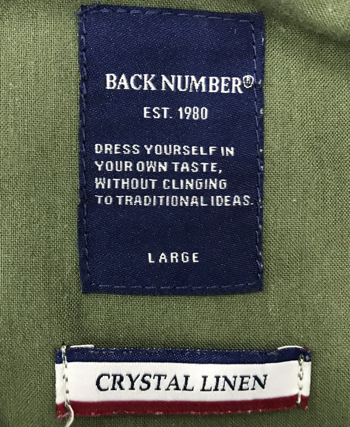 Japanese Brand BACK NUMBER CRYSTAL LINEN JACKET Size US L / EU 52-54 / 3 - 12 Thumbnail