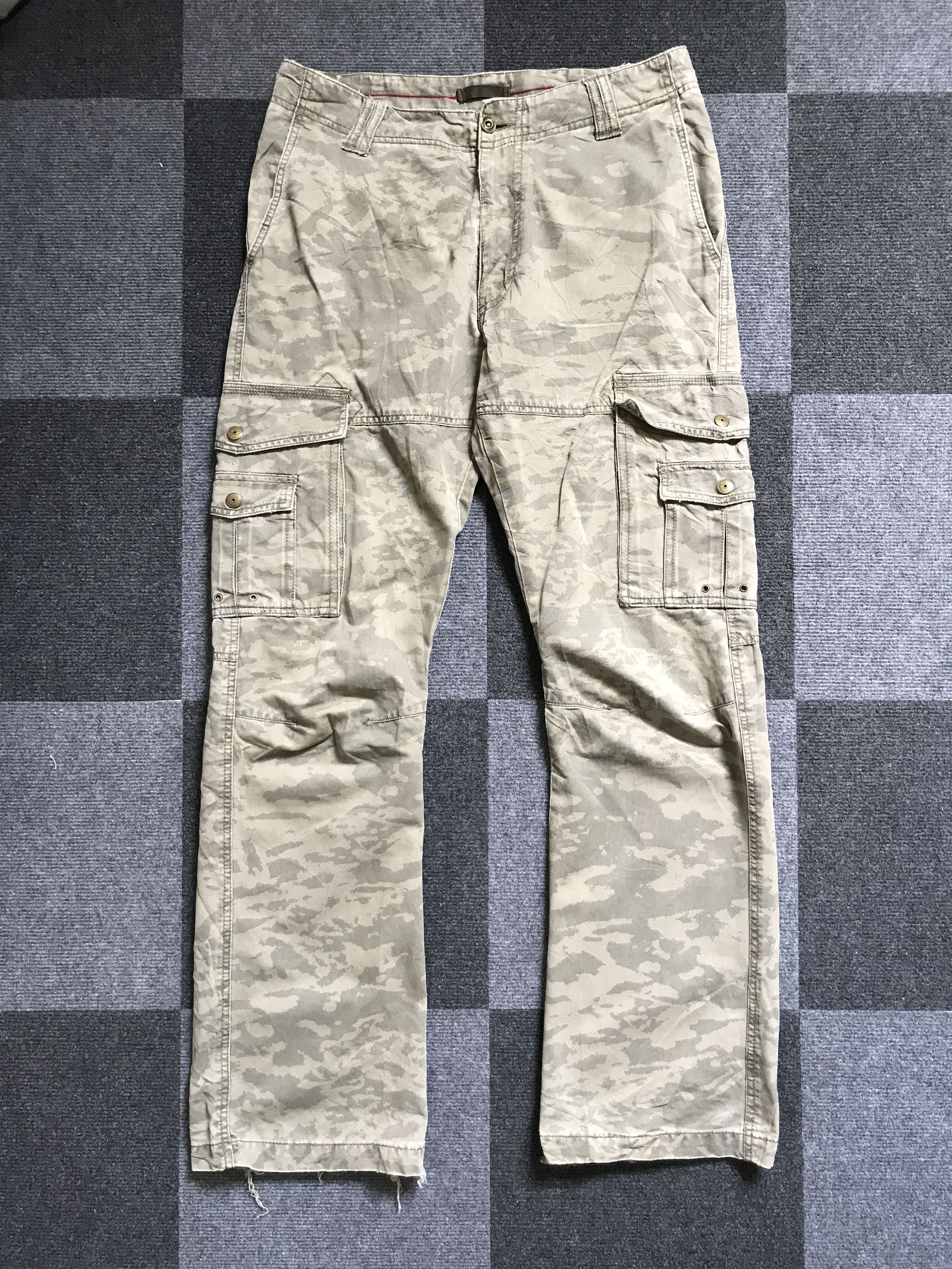 Japanese Brand CP152 VACHE Camo Military Cargo Pant Size US 31 - 1 Thumbnail