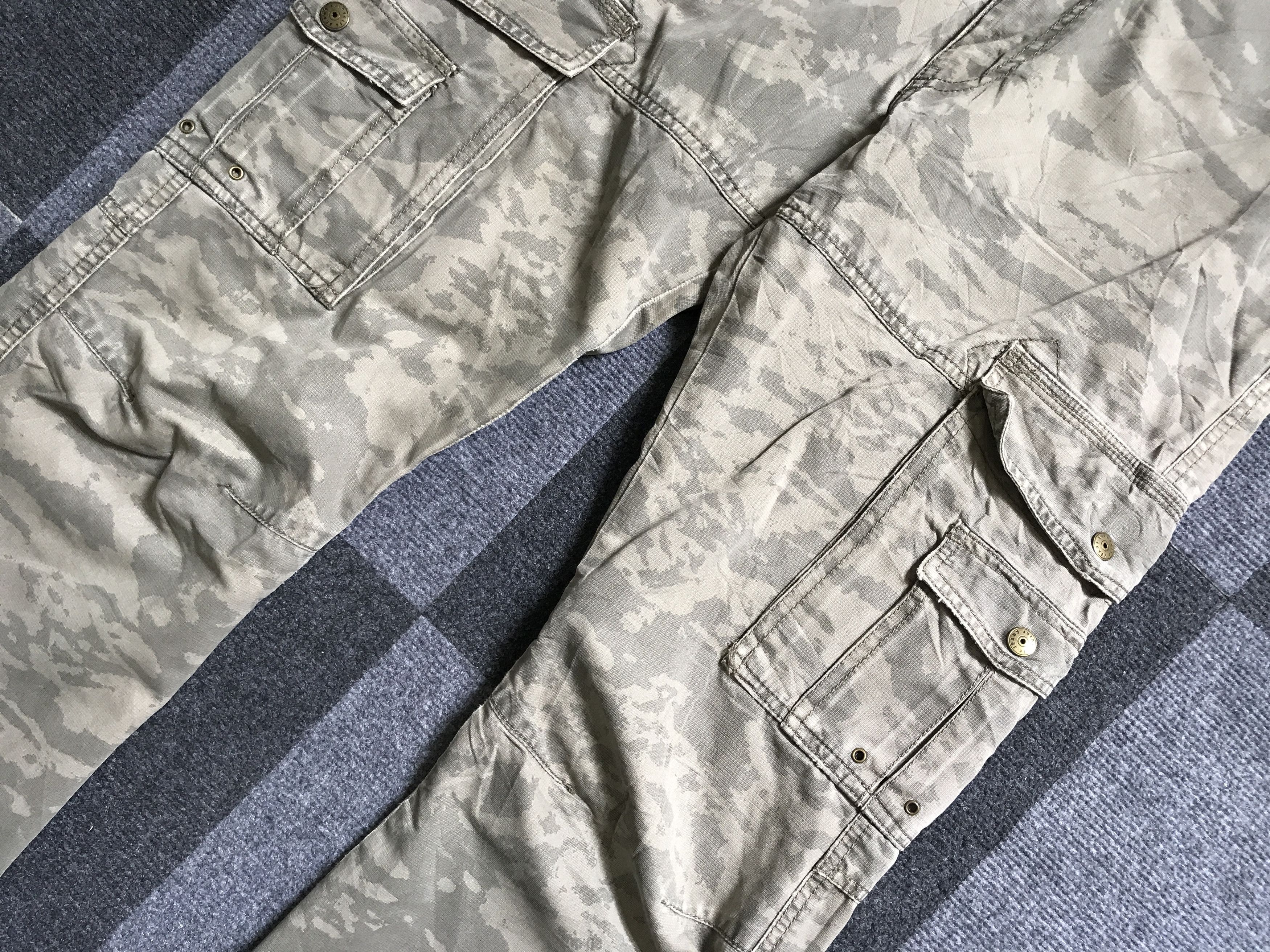 Japanese Brand CP152 VACHE Camo Military Cargo Pant Size US 31 - 3 Thumbnail