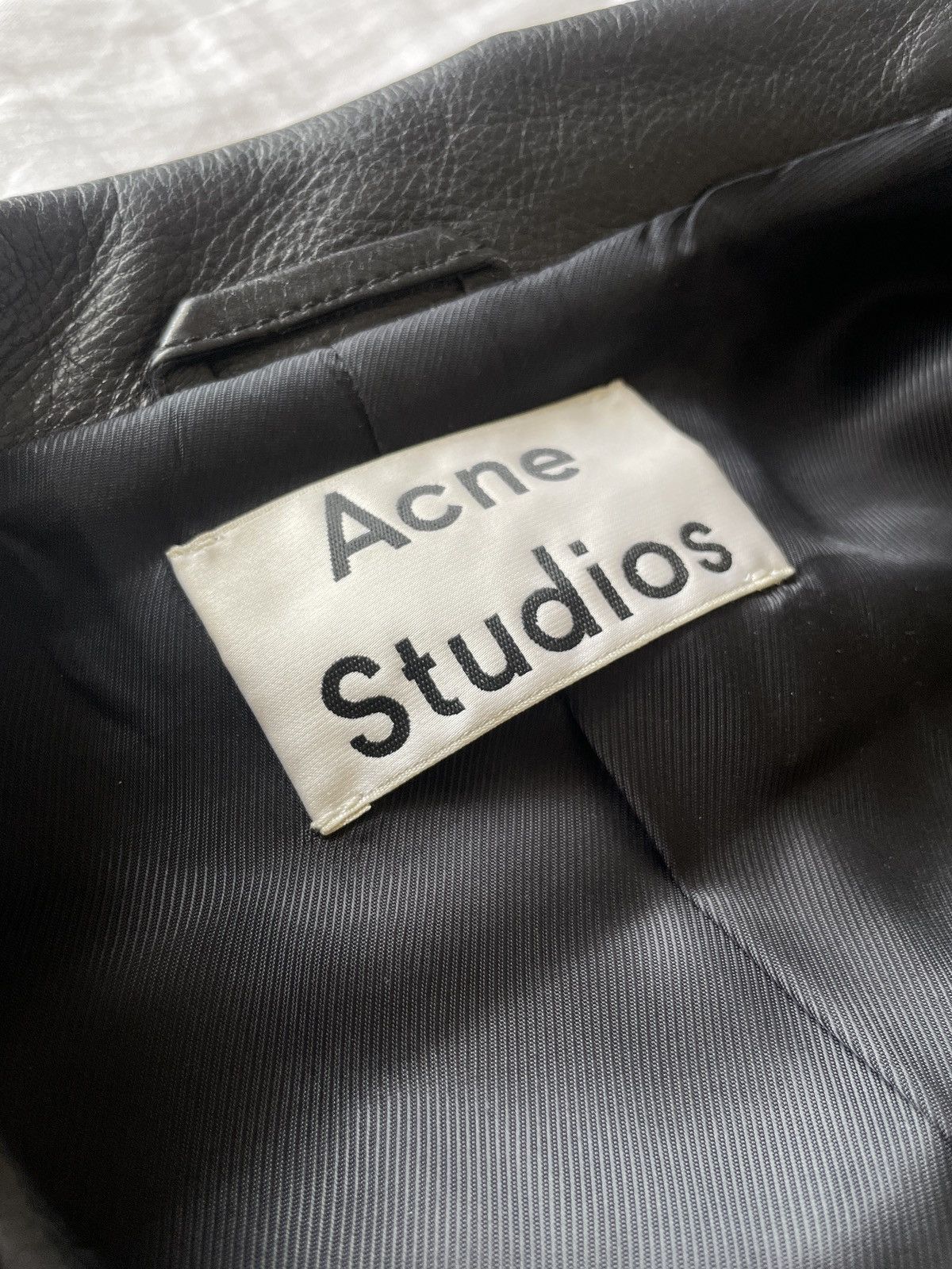 Acne Studios Acne Studios Leather Gibson Biker Jacket Size US L / EU 52-54 / 3 - 3 Thumbnail