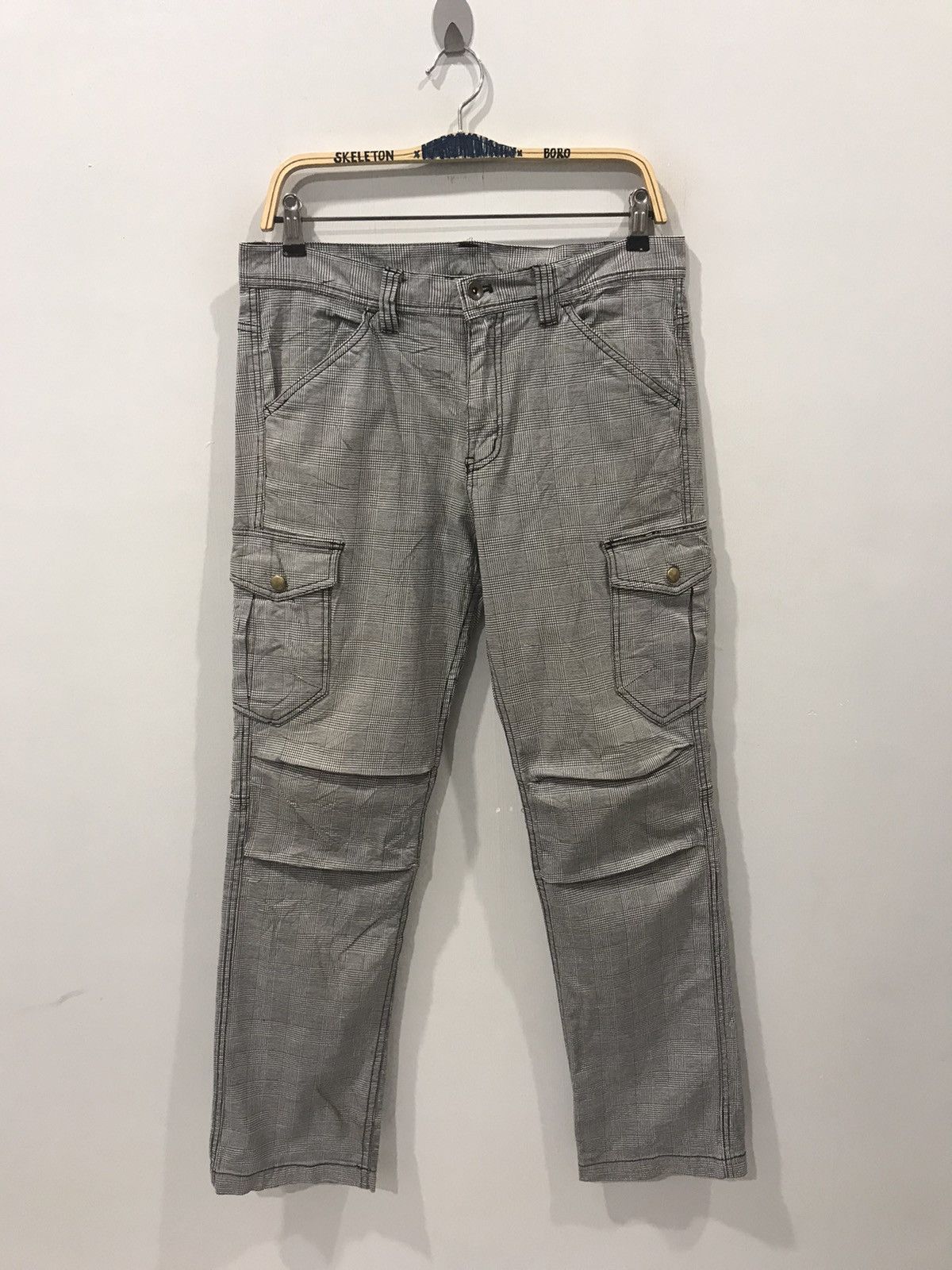Designer × Japanese Brand VILLAND Japan Plaid Stretchable Cargo Pant Size US 32 / EU 48 - 1 Thumbnail