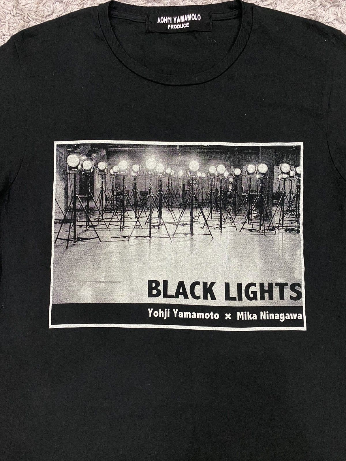 Yohji Yamamoto 🔥RARE Yohji Yamamoto Black Lights Tee Size US M / EU 48-50 / 2 - 3 Thumbnail