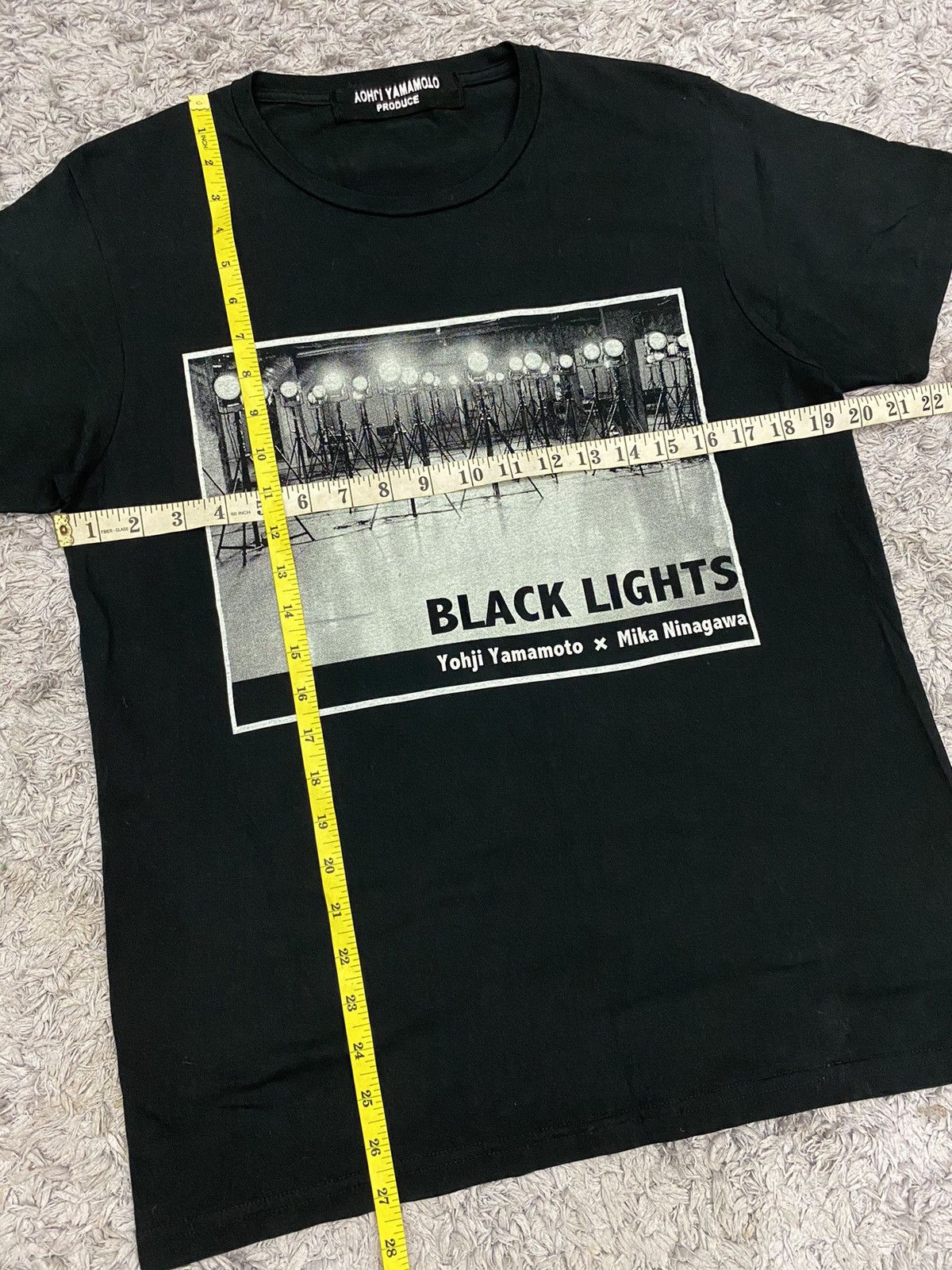 Yohji Yamamoto 🔥RARE Yohji Yamamoto Black Lights Tee Size US M / EU 48-50 / 2 - 8 Thumbnail