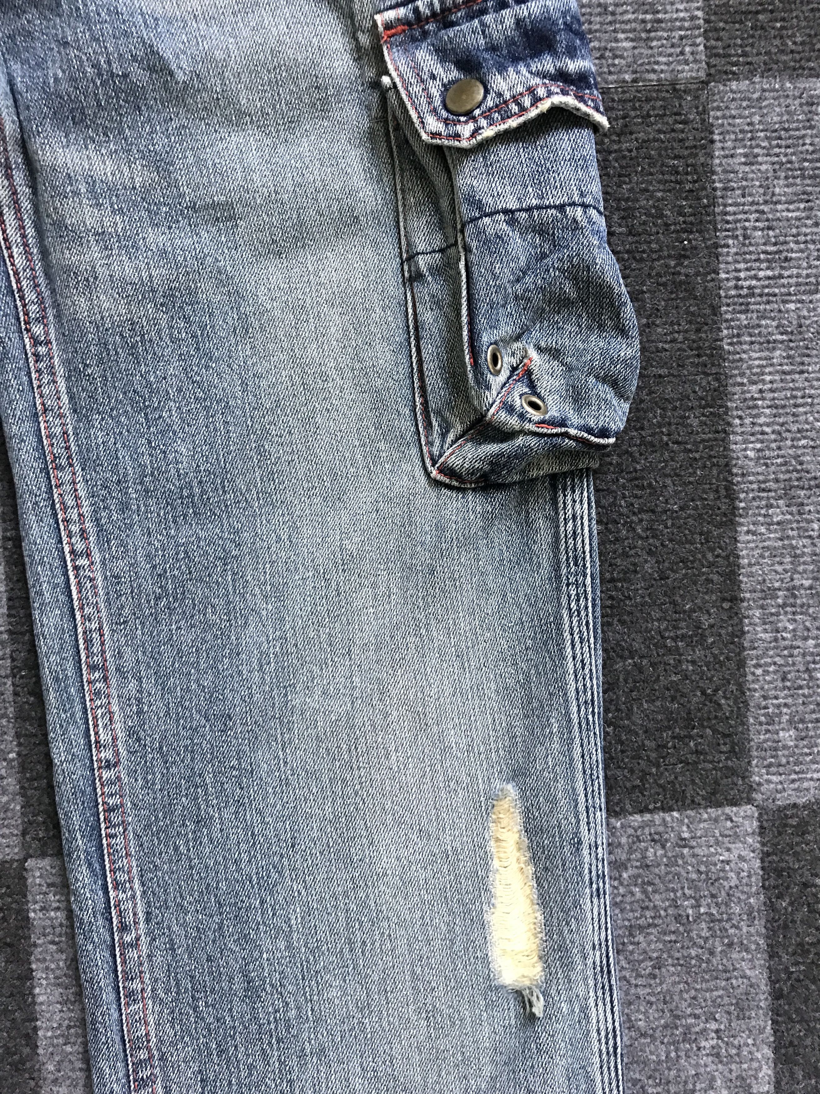 Japanese Brand CP121 CUBE SUGAR Japan Distressed Cargo Jeans Size US 32 / EU 48 - 8 Thumbnail