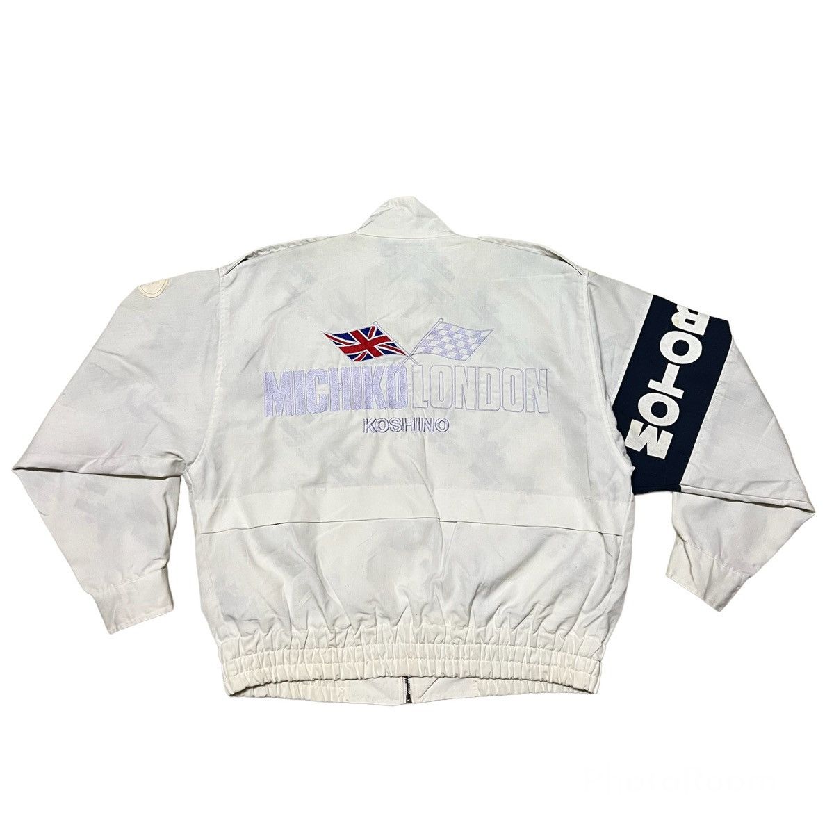 Vintage Michiko Koshino London Big Logo Racing Jacket