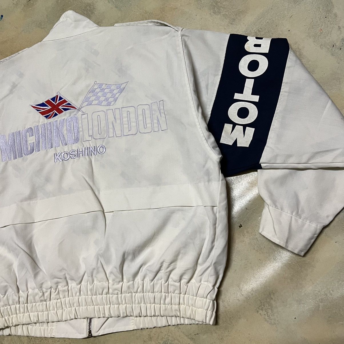 Michiko Koshino London Vintage Michiko Koshino London Big Logo Racing Jacket Size US M / EU 48-50 / 2 - 3 Thumbnail