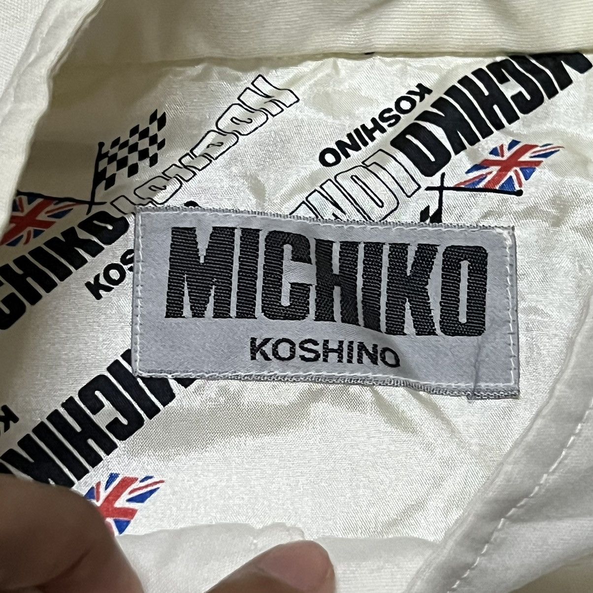Michiko Koshino London Vintage Michiko Koshino London Big Logo Racing Jacket Size US M / EU 48-50 / 2 - 8 Thumbnail