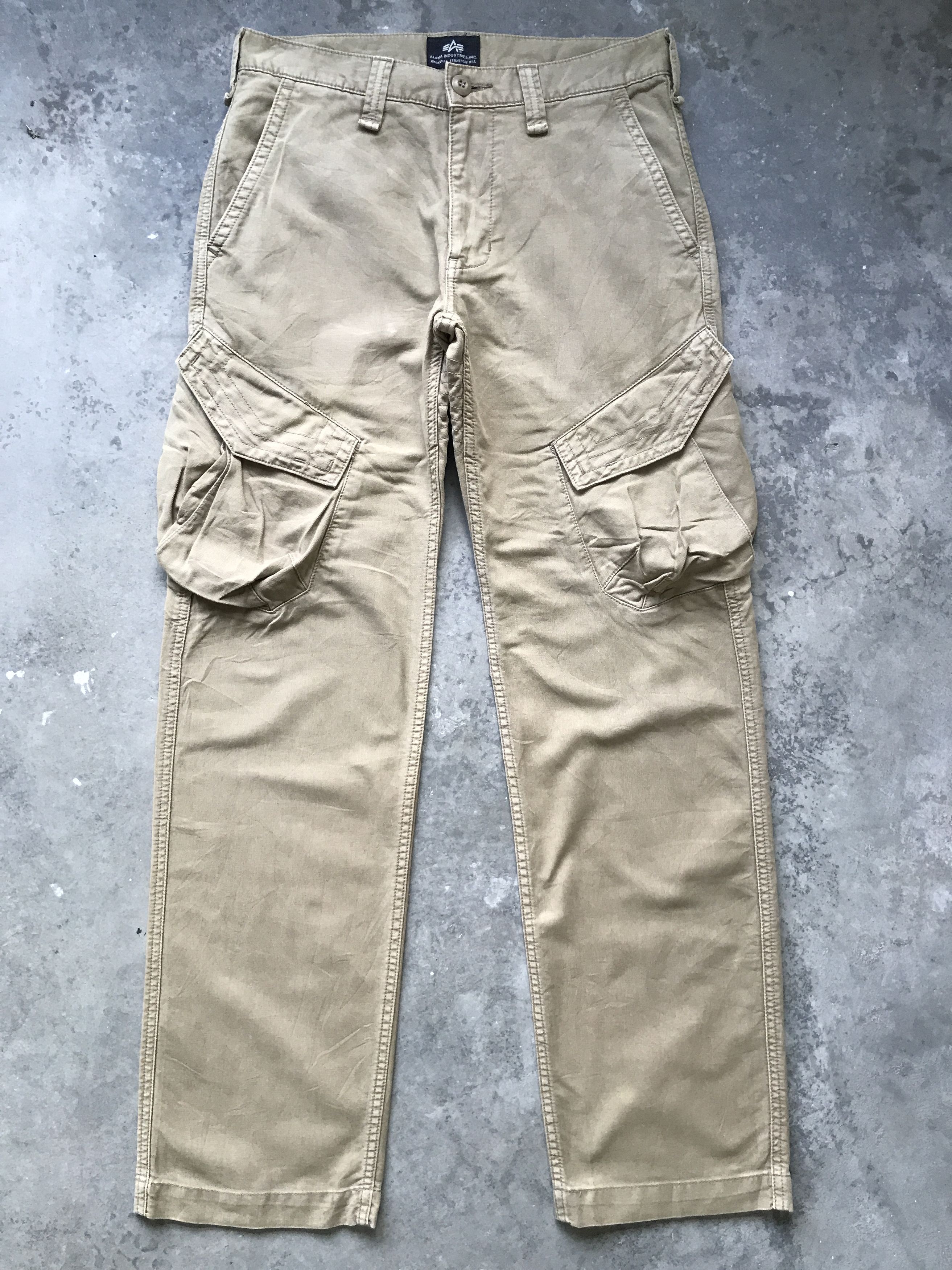 image of Alpha Industries Military Cargo Tactical Pant in Khaki Raw, Men's (Size 31)