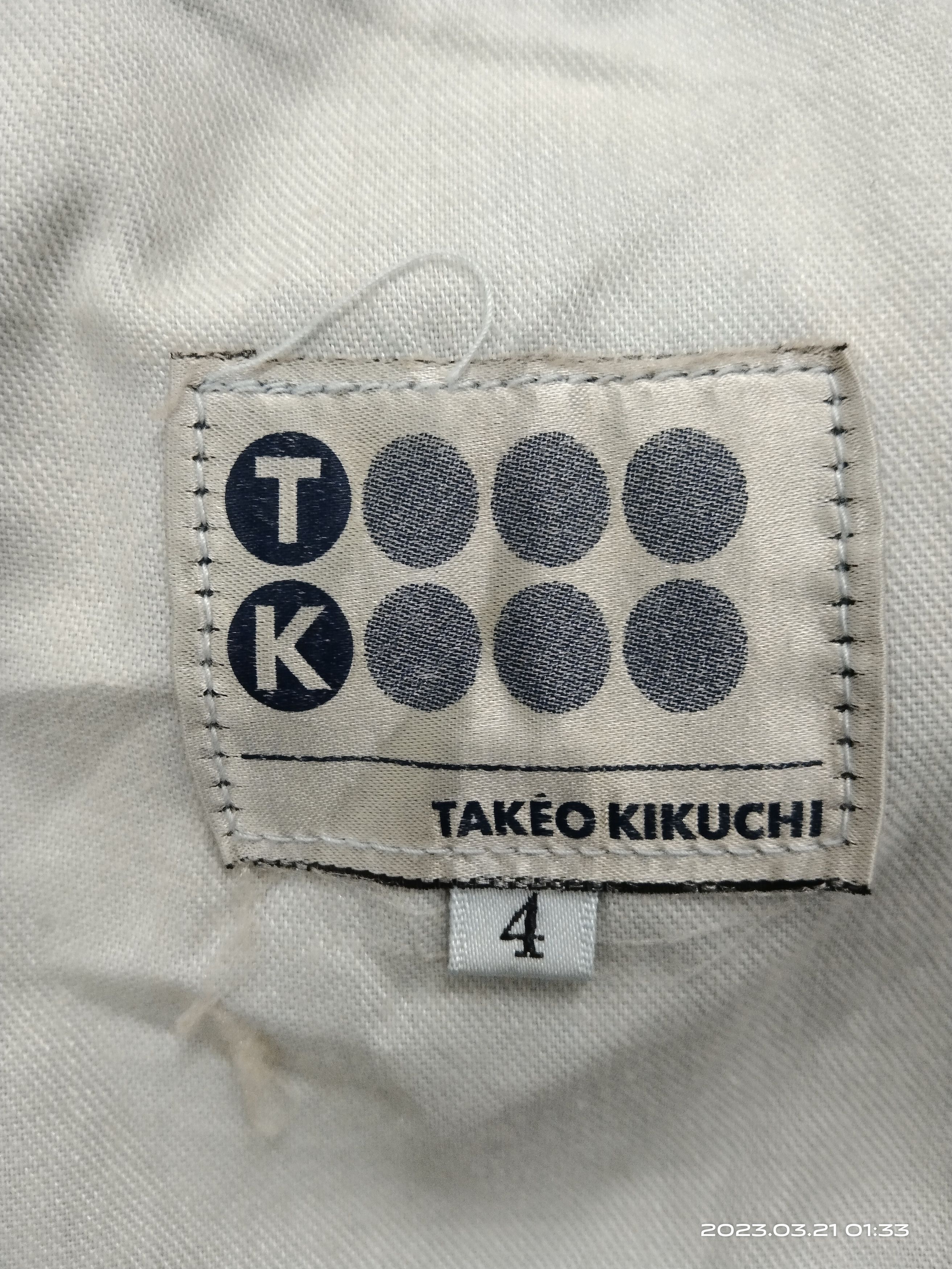 Takeo Kikuchi DiSTRESSED RIPED TAKEO KAKUCHI JAPAN DENIM PANTS Size US 33 - 9 Thumbnail