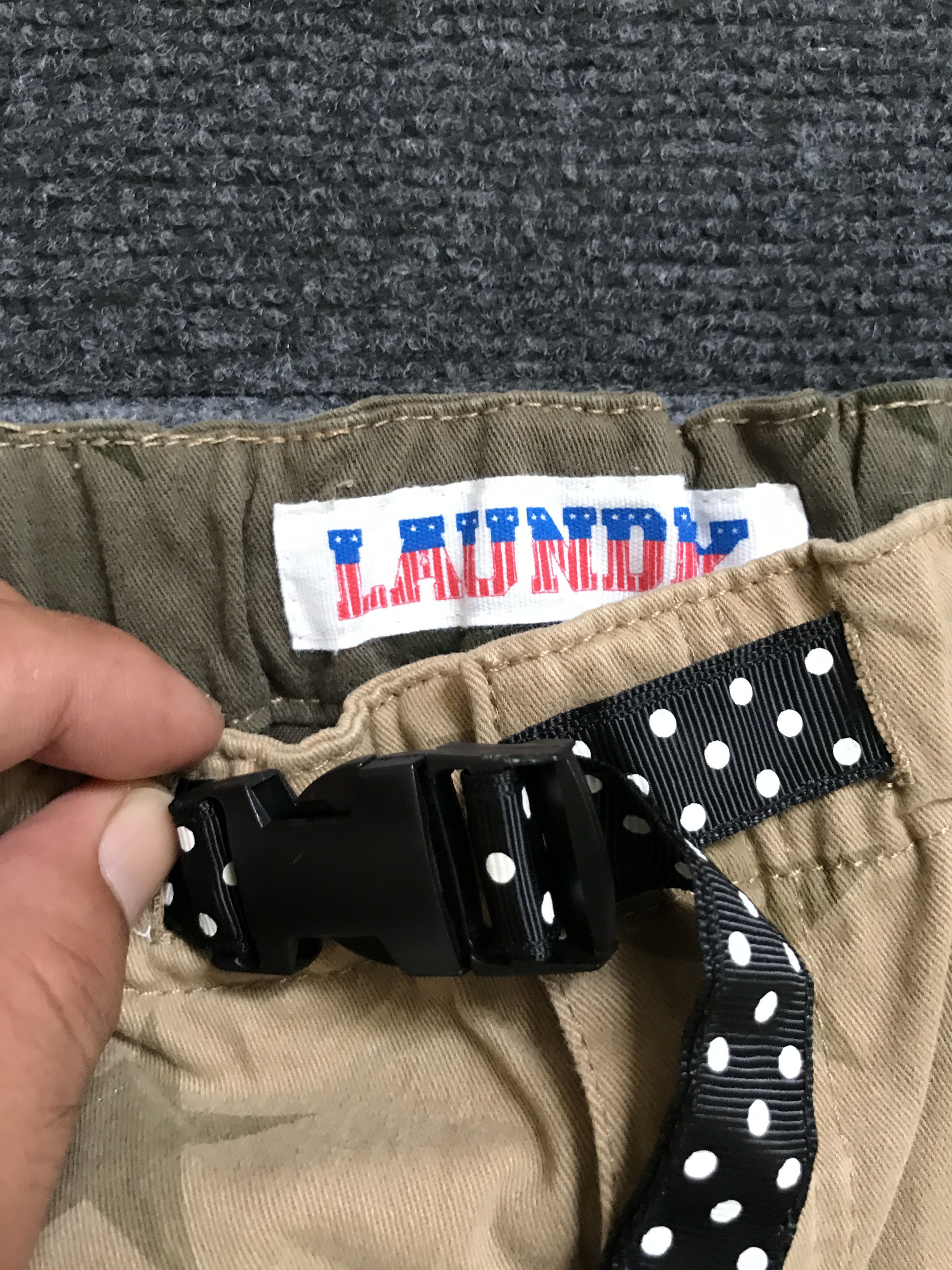 Japanese Brand CP174 LAUDRY Japan 3 Tones Full Print Cropped Cargo Pant Size US 33 - 5 Thumbnail
