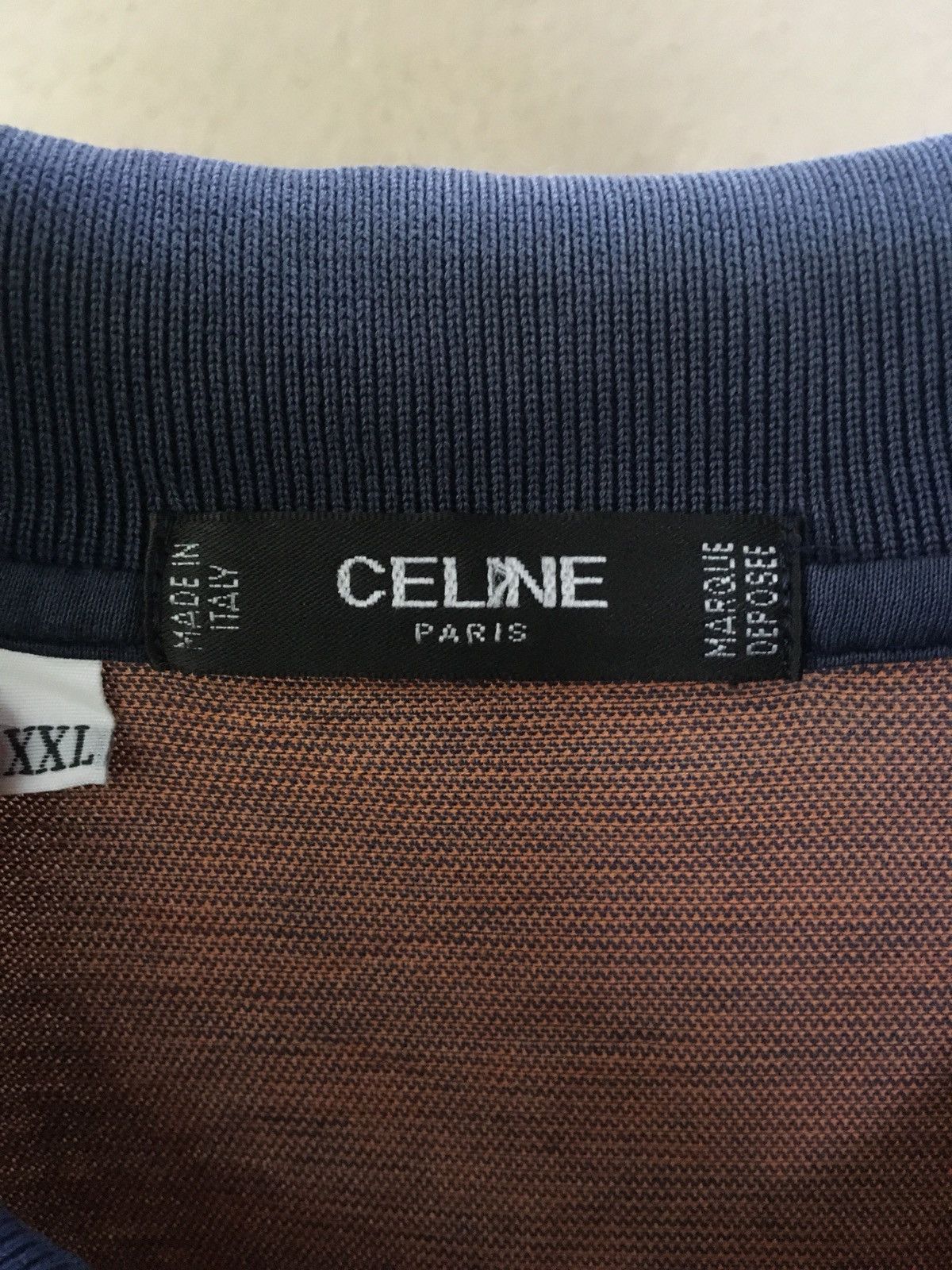 Celine Vintage Celine Paris Polo Shirt Size US XXL / EU 58 / 5 - 3 Thumbnail