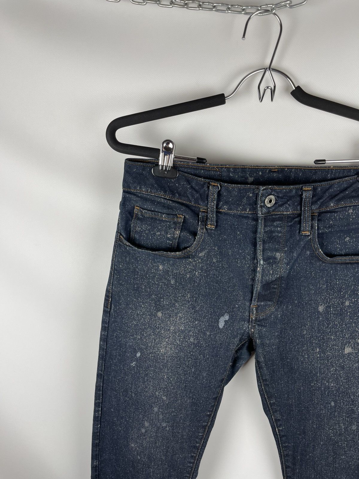 G-Star G-Star Raw 3301 deconstructed slim denim jeans pants paint Size US 30 / EU 46 - 3 Thumbnail